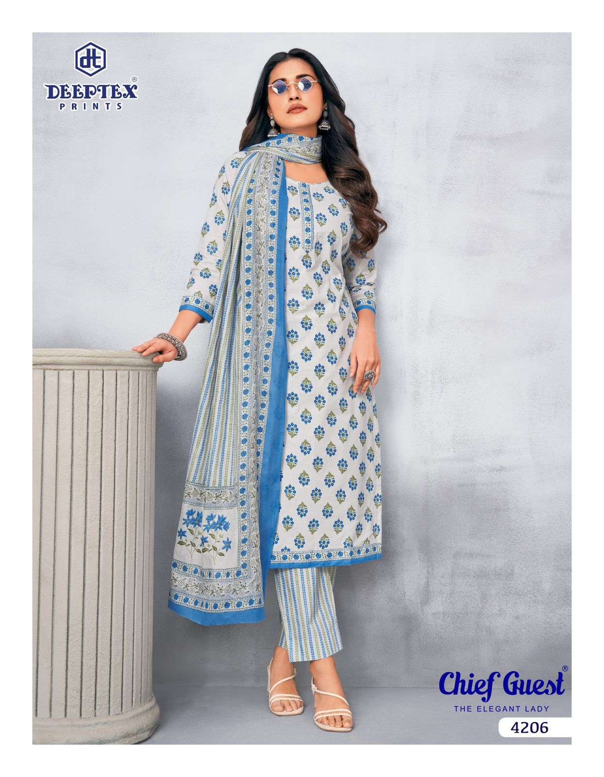DEEPTEX PRINTS CHIEF GUEST VOL 42 COTTON PRINTED SALWAR SUIT	