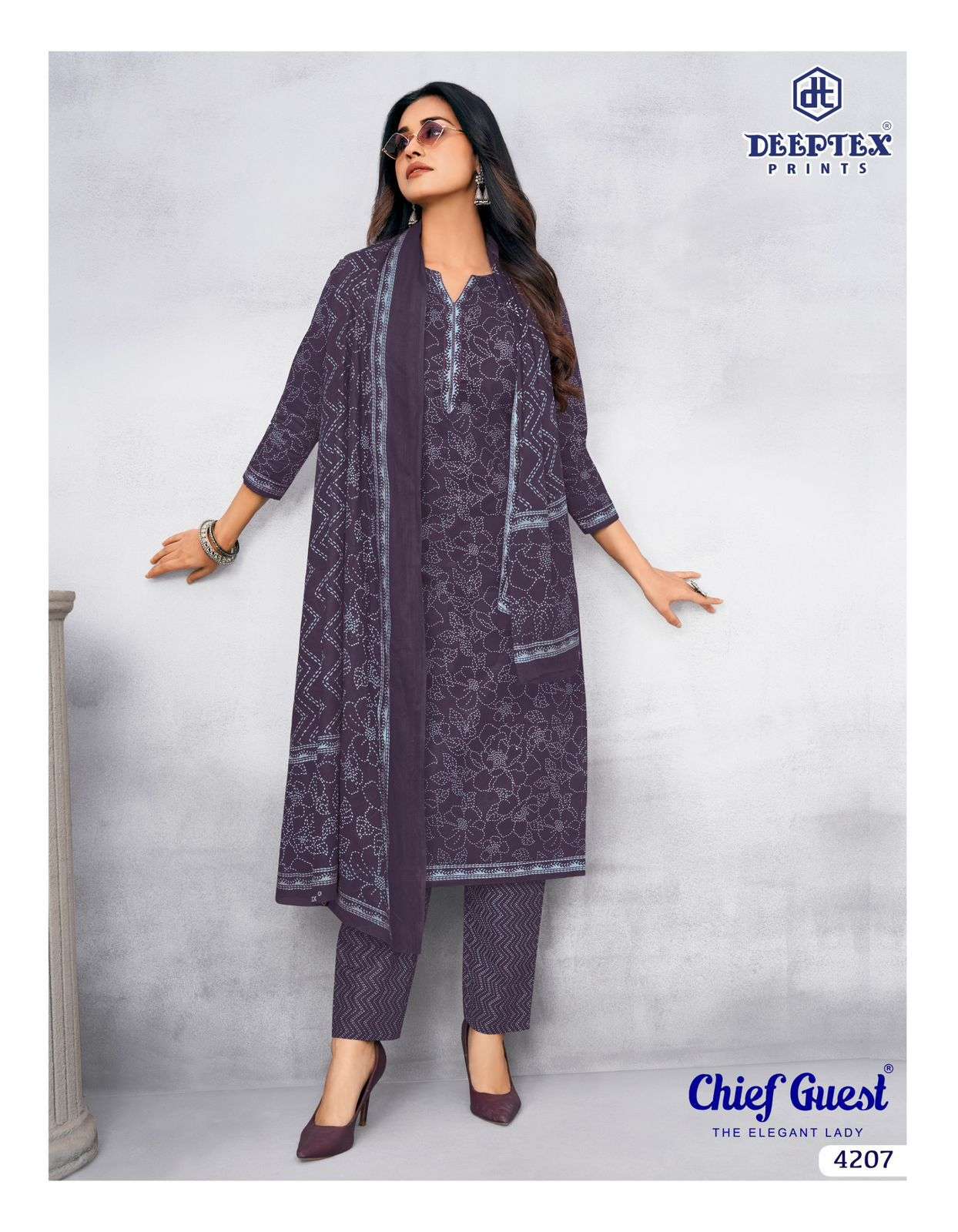 DEEPTEX PRINTS CHIEF GUEST VOL 42 COTTON PRINTED SALWAR SUIT	