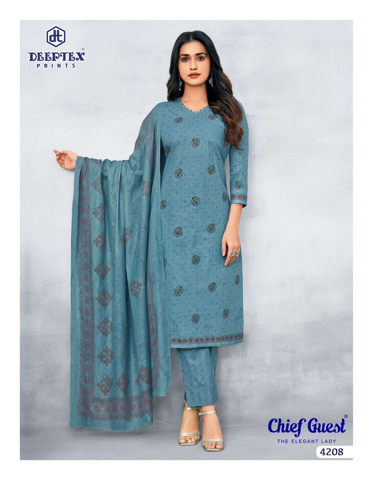 DEEPTEX PRINTS CHIEF GUEST VOL 42 COTTON PRINTED SALWAR SUIT	