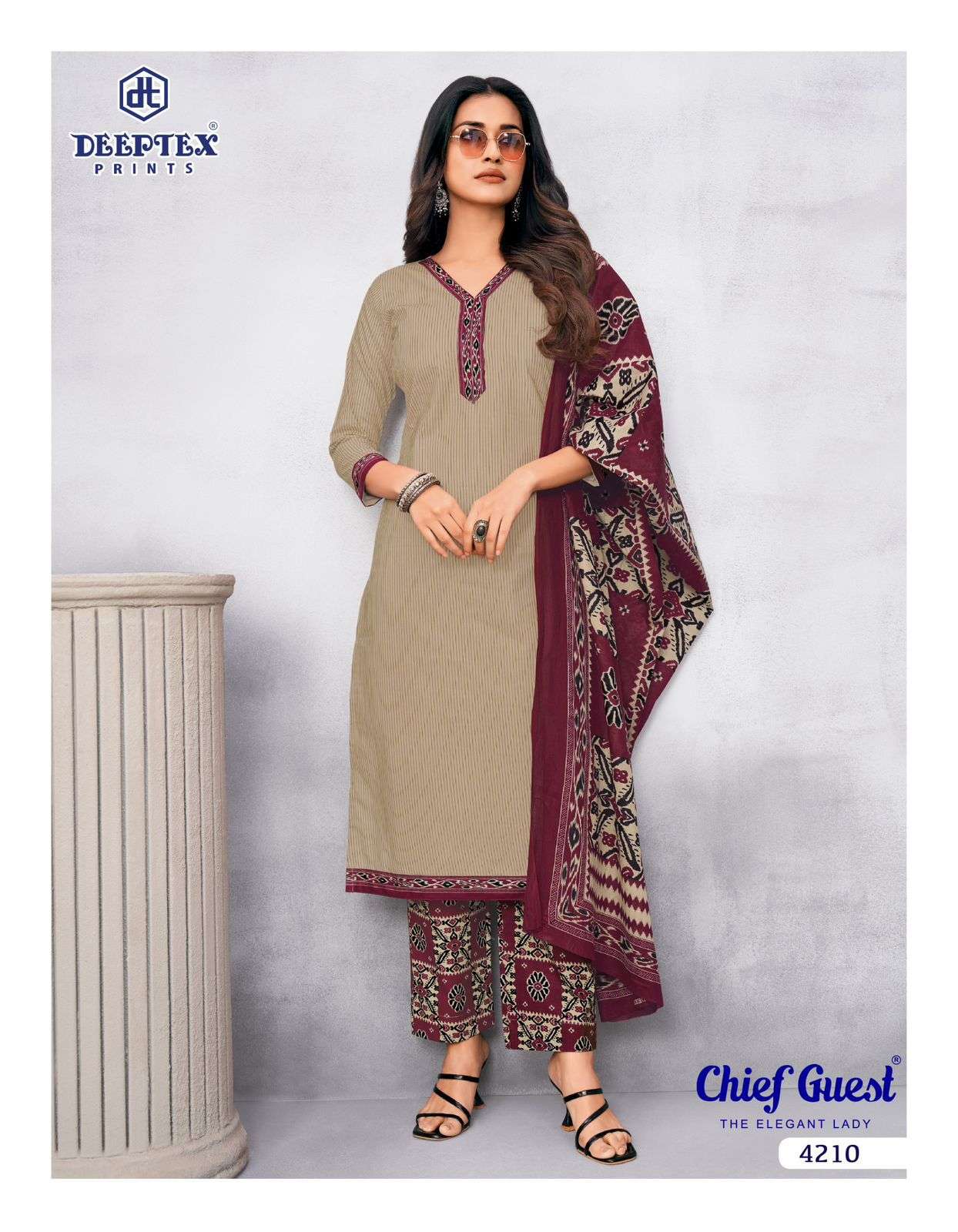 DEEPTEX PRINTS CHIEF GUEST VOL 42 COTTON PRINTED SALWAR SUIT	