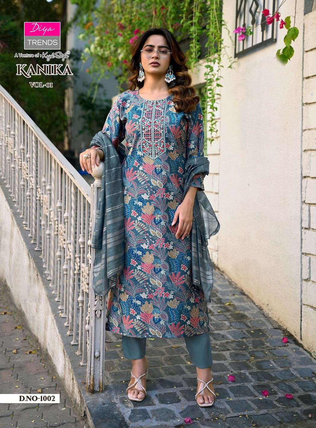 DIYA TRENDS KANIKA VOL 2 STRAIGHT KURTI WITH PANT & DUPATTA SET
