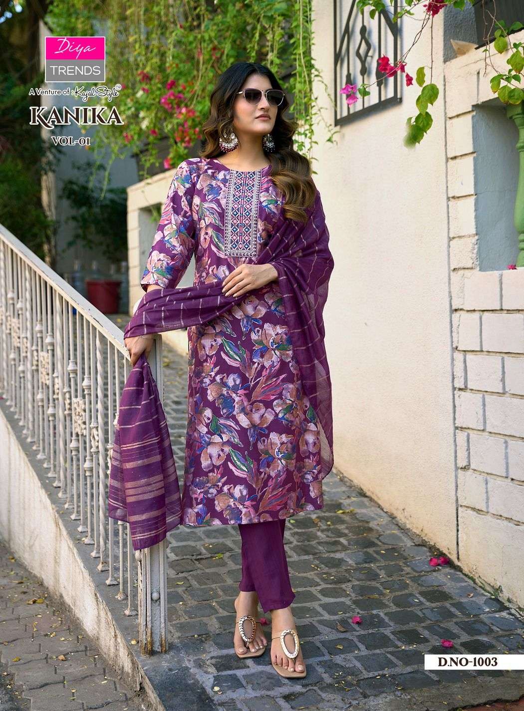 DIYA TRENDS KANIKA VOL 2 STRAIGHT KURTI WITH PANT & DUPATTA SET