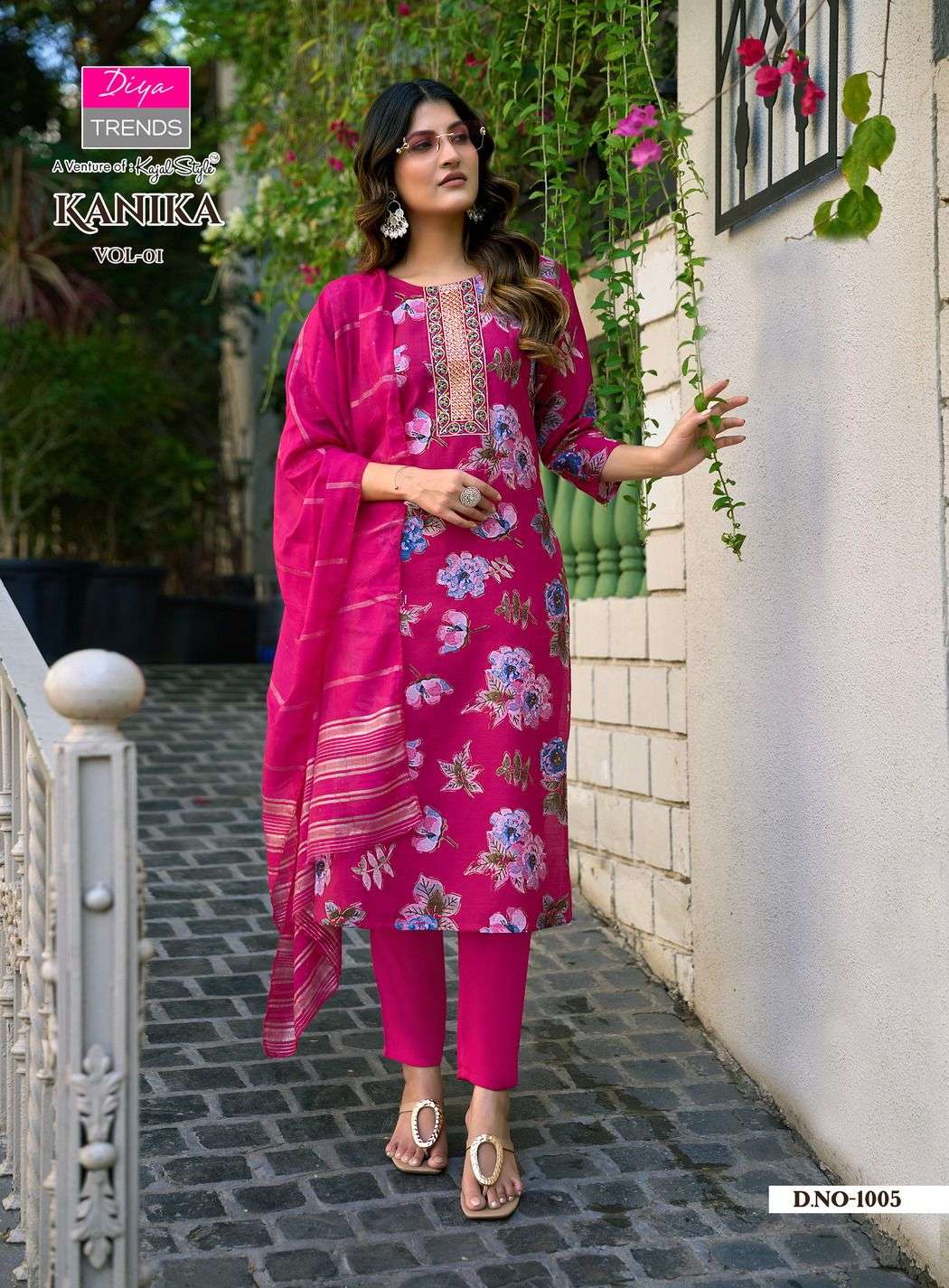 DIYA TRENDS KANIKA VOL 2 STRAIGHT KURTI WITH PANT & DUPATTA SET