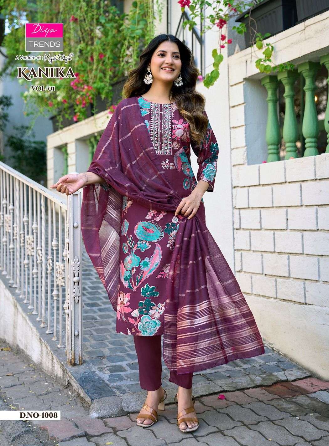 DIYA TRENDS KANIKA VOL 2 STRAIGHT KURTI WITH PANT & DUPATTA SET