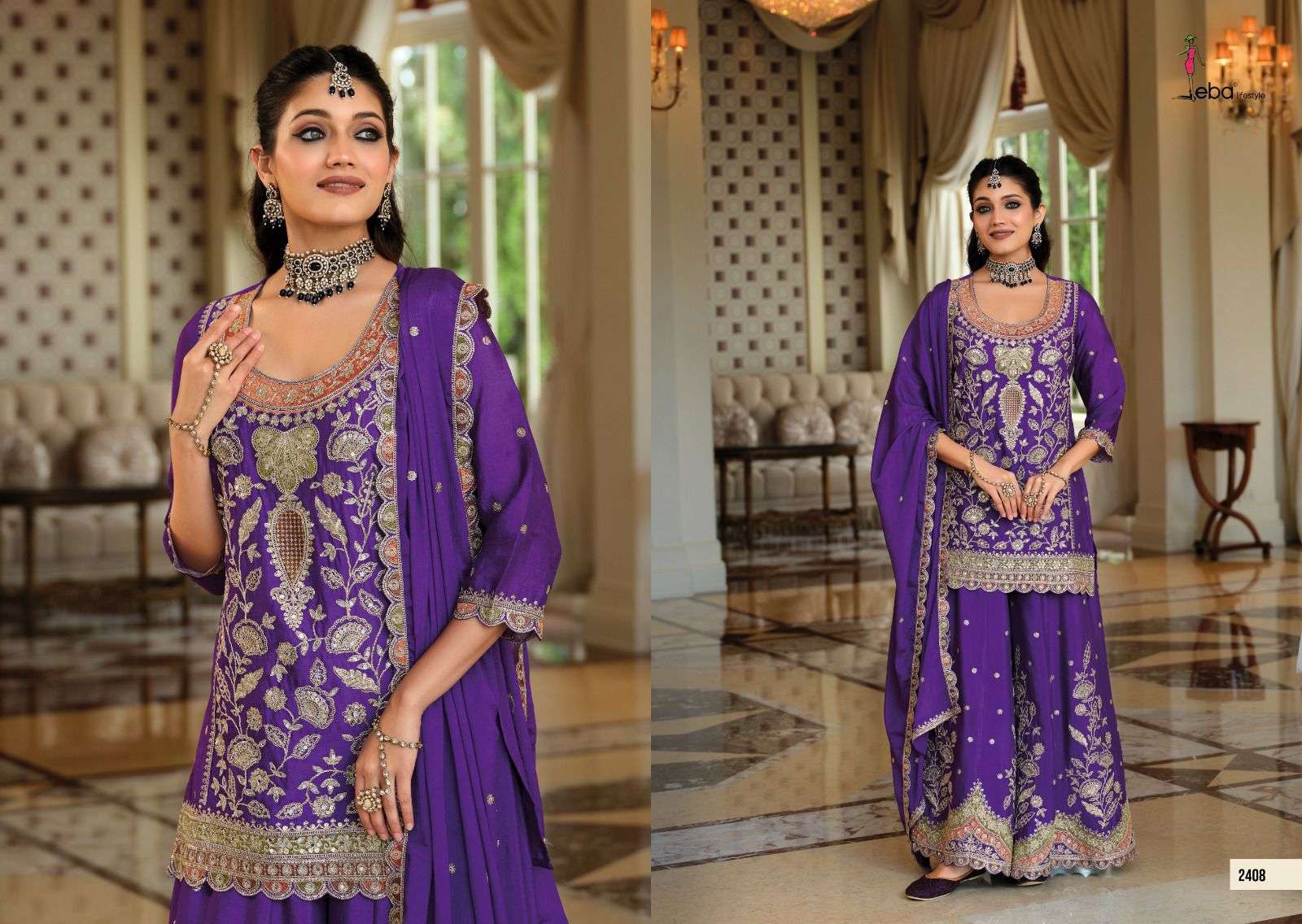 EBA LIFESTYLE ANOKHI HEAVY EMBROIDERY DESIGNER FESTIVE WEAR LADIES SUIT