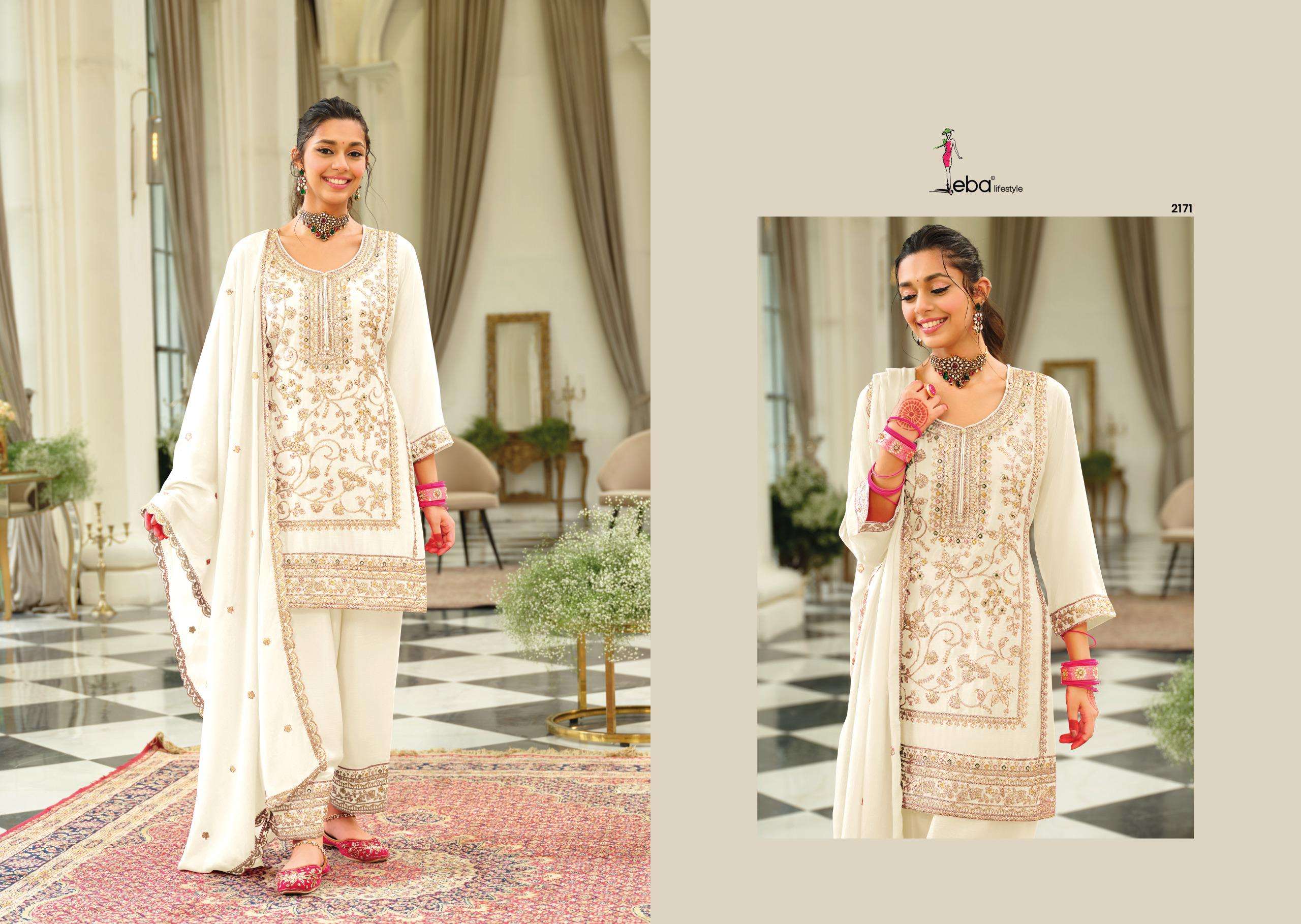 EBA LIFESTYLLE FARSHI HEAVY EMBROIDERED DESIGNER WEDDING WEAR LADIES SUIT