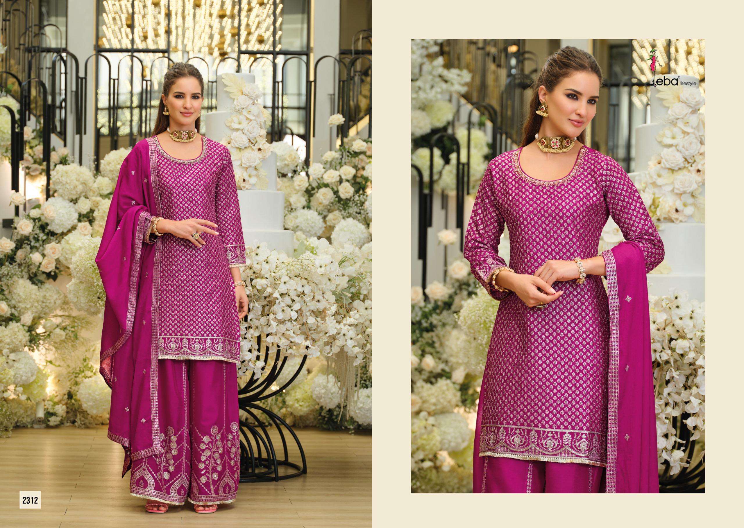EBA LIFESTYLLE ZIYA HEAVY EMBROIDERY DESIGNER PARTY WEAR LADIES SUIT