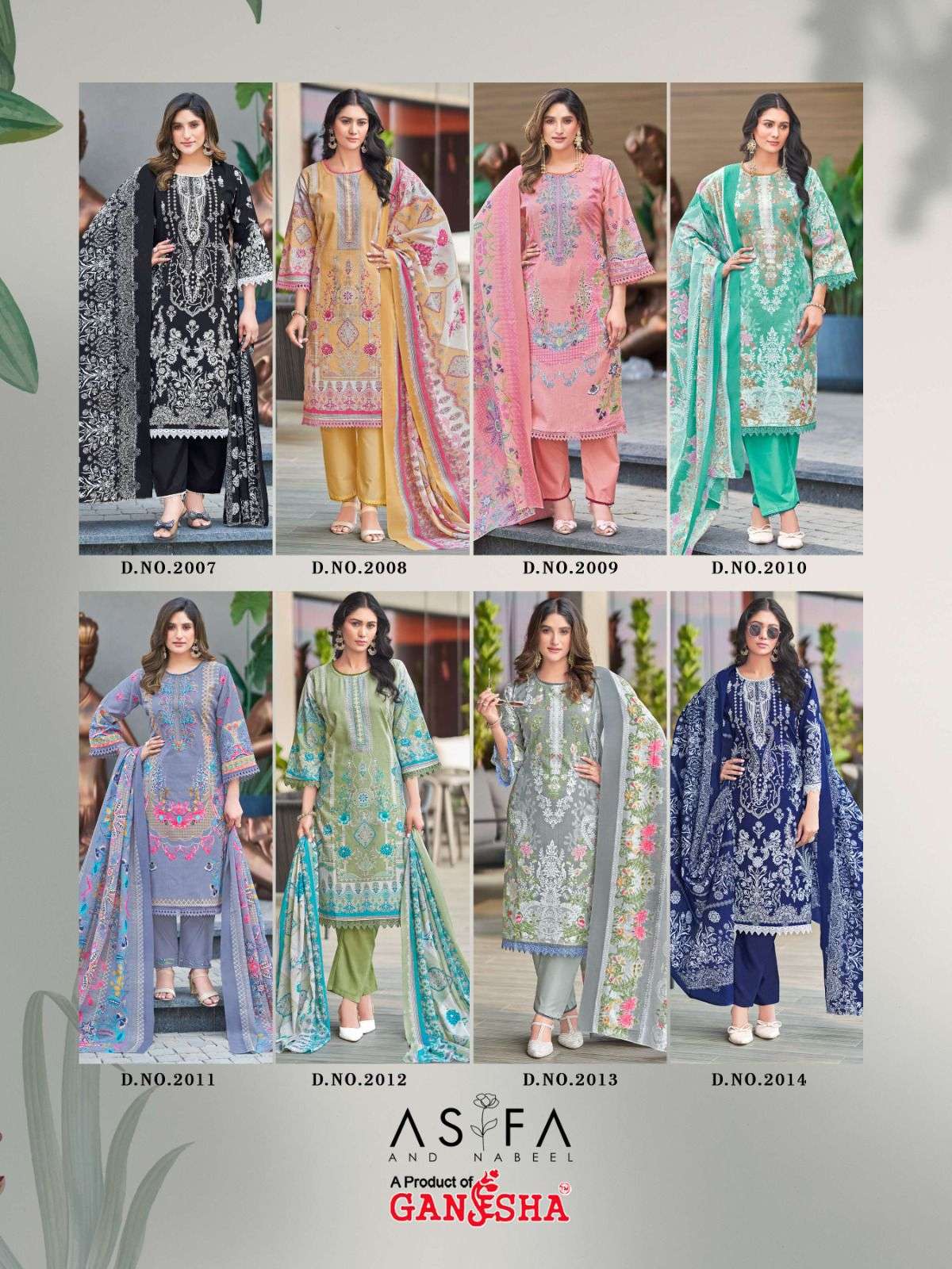 FALAK INTERNATIONAL ASIFA AND NABEEL VOL 2 COTTON DIGITAL PRINTS SALWAR SUIT