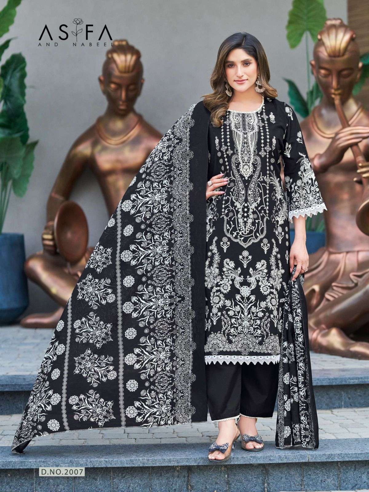 FALAK INTERNATIONAL ASIFA AND NABEEL VOL 2 COTTON DIGITAL PRINTS SALWAR SUIT