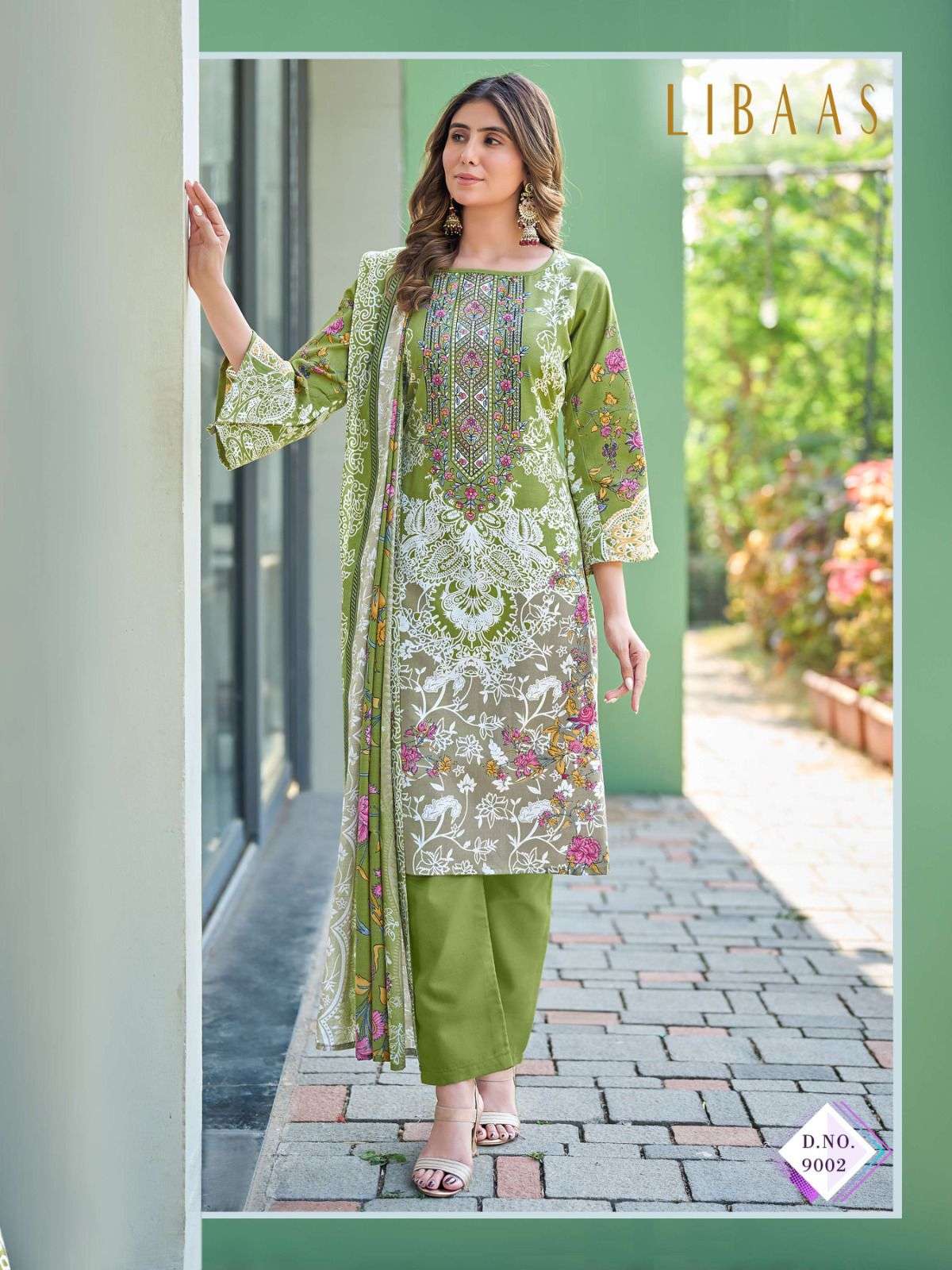 FALAK INTERNATIONAL LIBAAS VOL 9 COTTON DIGITAL STYLE PRINTS SALWAR SUIT