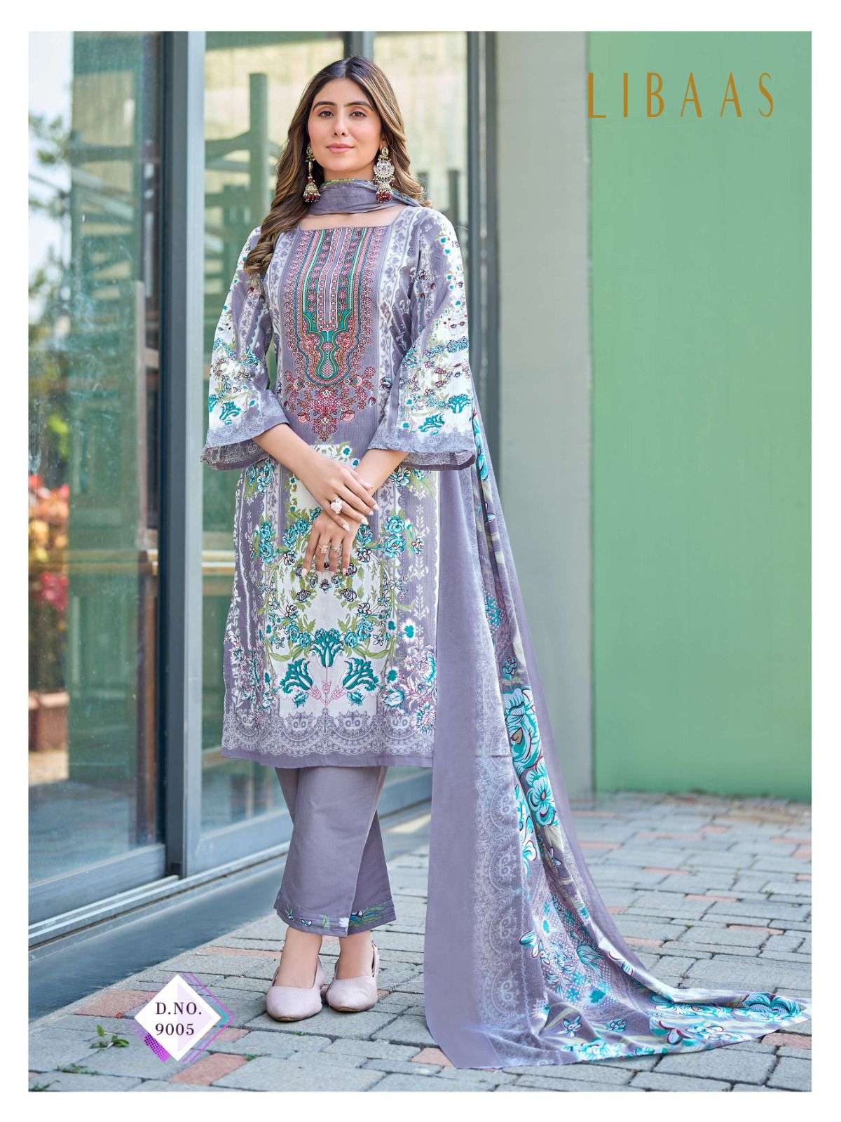 FALAK INTERNATIONAL LIBAAS VOL 9 COTTON DIGITAL STYLE PRINTS SALWAR SUIT