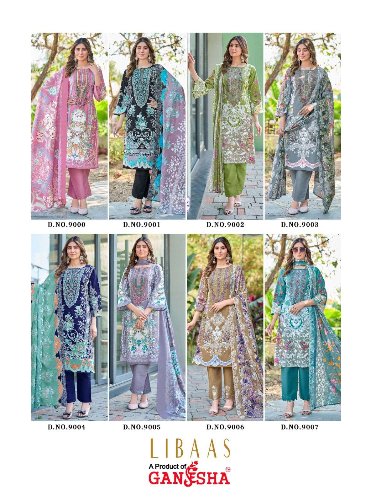 FALAK INTERNATIONAL LIBAAS VOL 9 COTTON DIGITAL STYLE PRINTS SALWAR SUIT