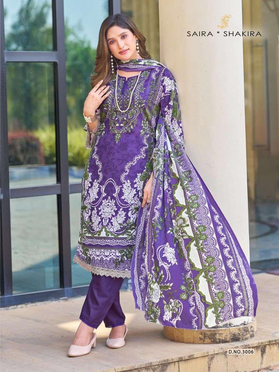 FALAK INTERNATIONAL SAIRA SHAKIRA VOL 3 COTTON DIGITAL PRINT SALWAR SUIT