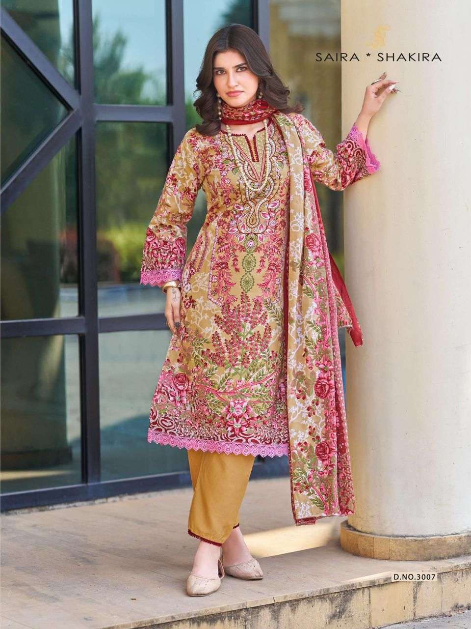 FALAK INTERNATIONAL SAIRA SHAKIRA VOL 3 COTTON DIGITAL PRINT SALWAR SUIT