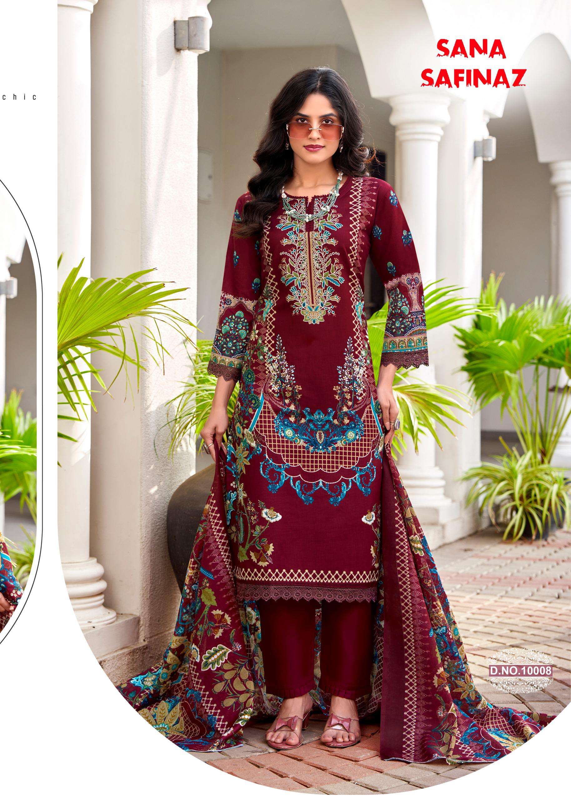 FALAK INTERNATIONAL SANA SAFINAZ VOL 10 COTTON DIGITAL KARACHI STYLE PRINT SALWAR SUIT	