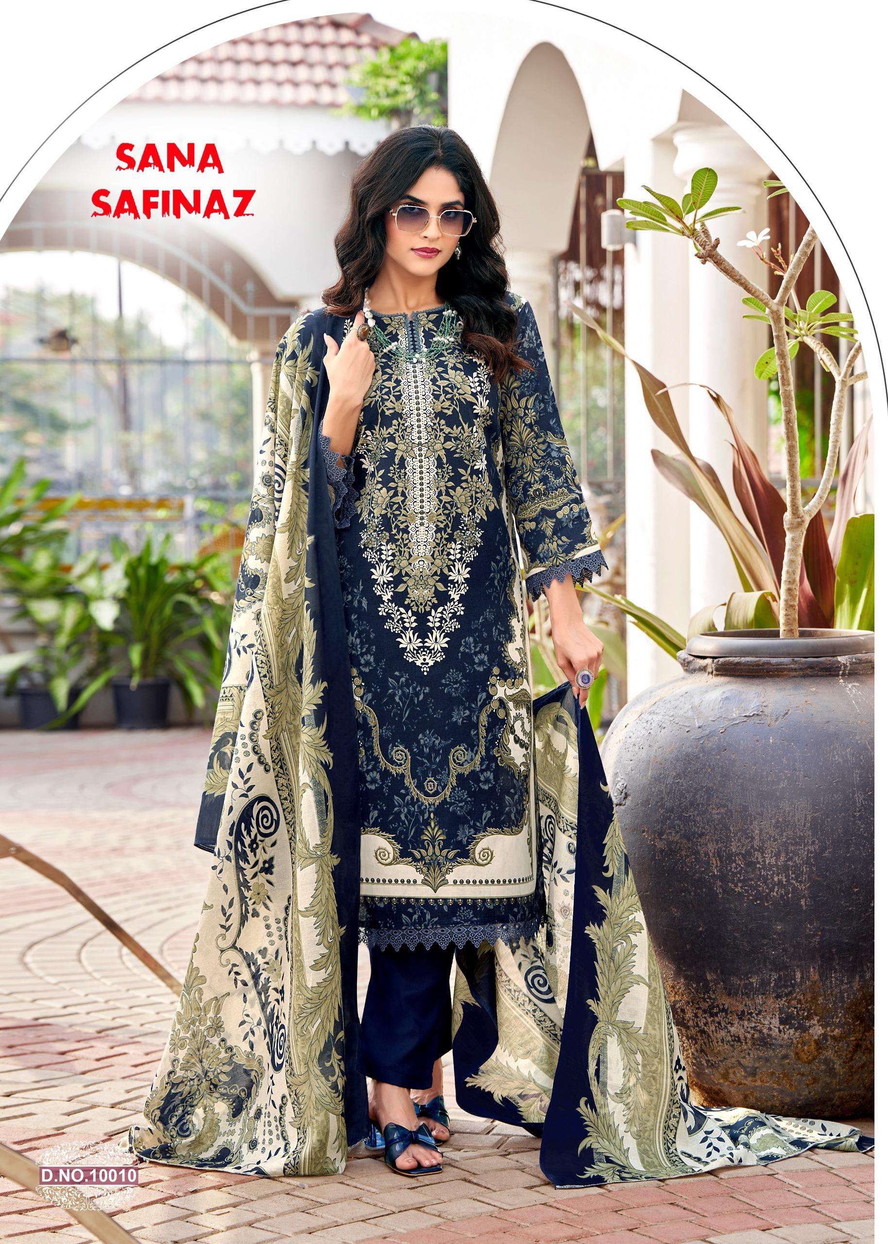 FALAK INTERNATIONAL SANA SAFINAZ VOL 10 COTTON DIGITAL KARACHI STYLE PRINT SALWAR SUIT	