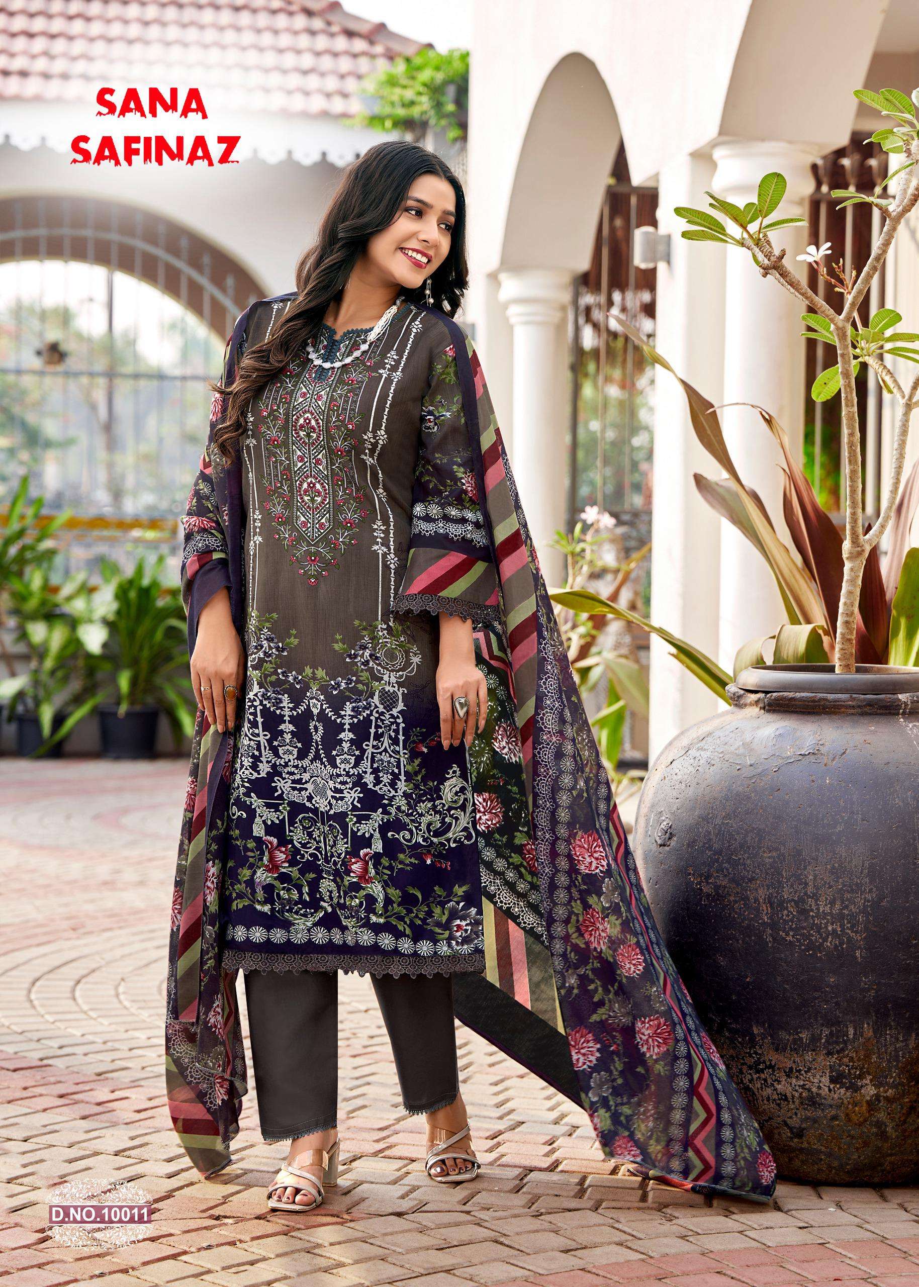 FALAK INTERNATIONAL SANA SAFINAZ VOL 10 COTTON DIGITAL KARACHI STYLE PRINT SALWAR SUIT	