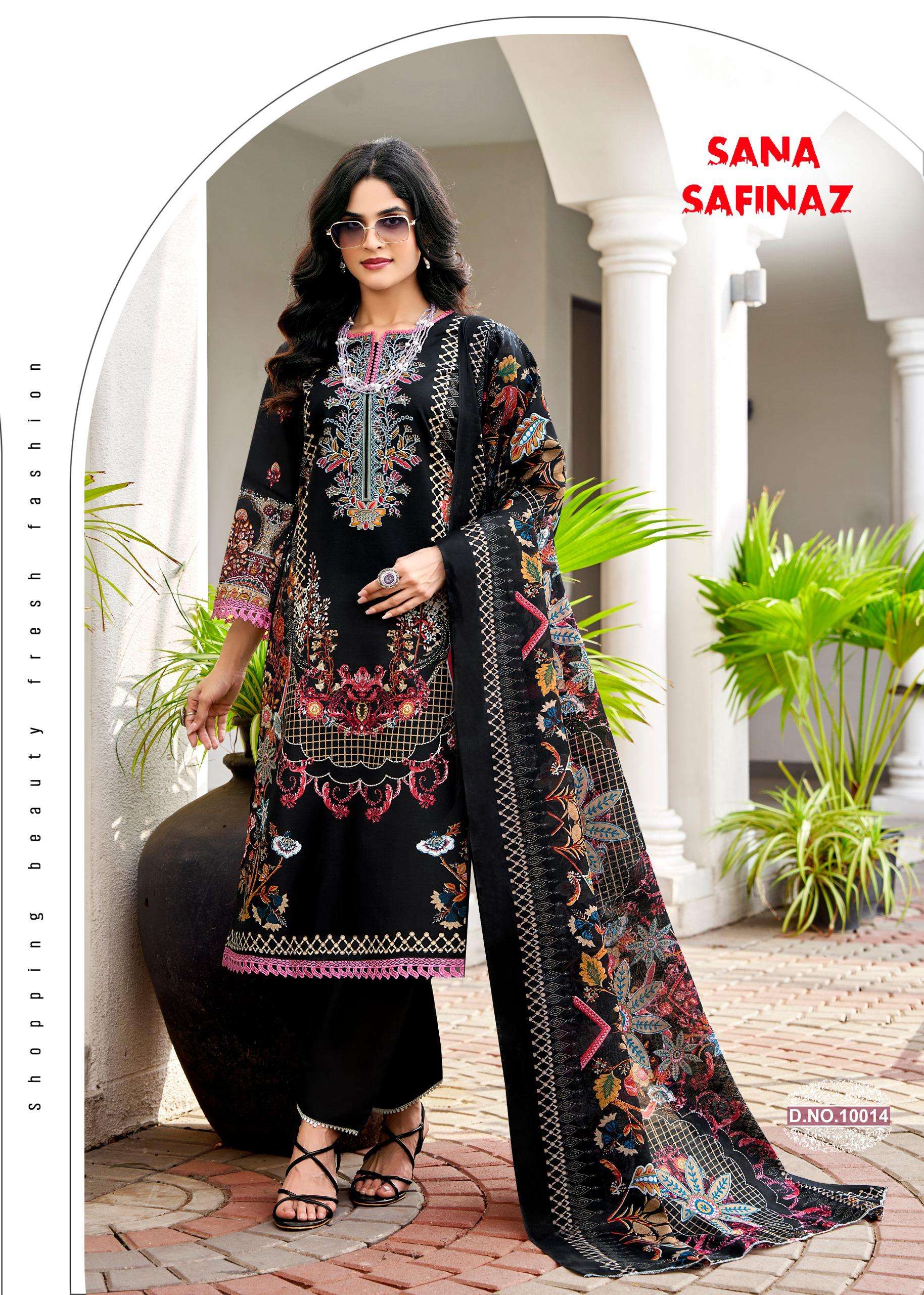 FALAK INTERNATIONAL SANA SAFINAZ VOL 10 COTTON DIGITAL KARACHI STYLE PRINT SALWAR SUIT	