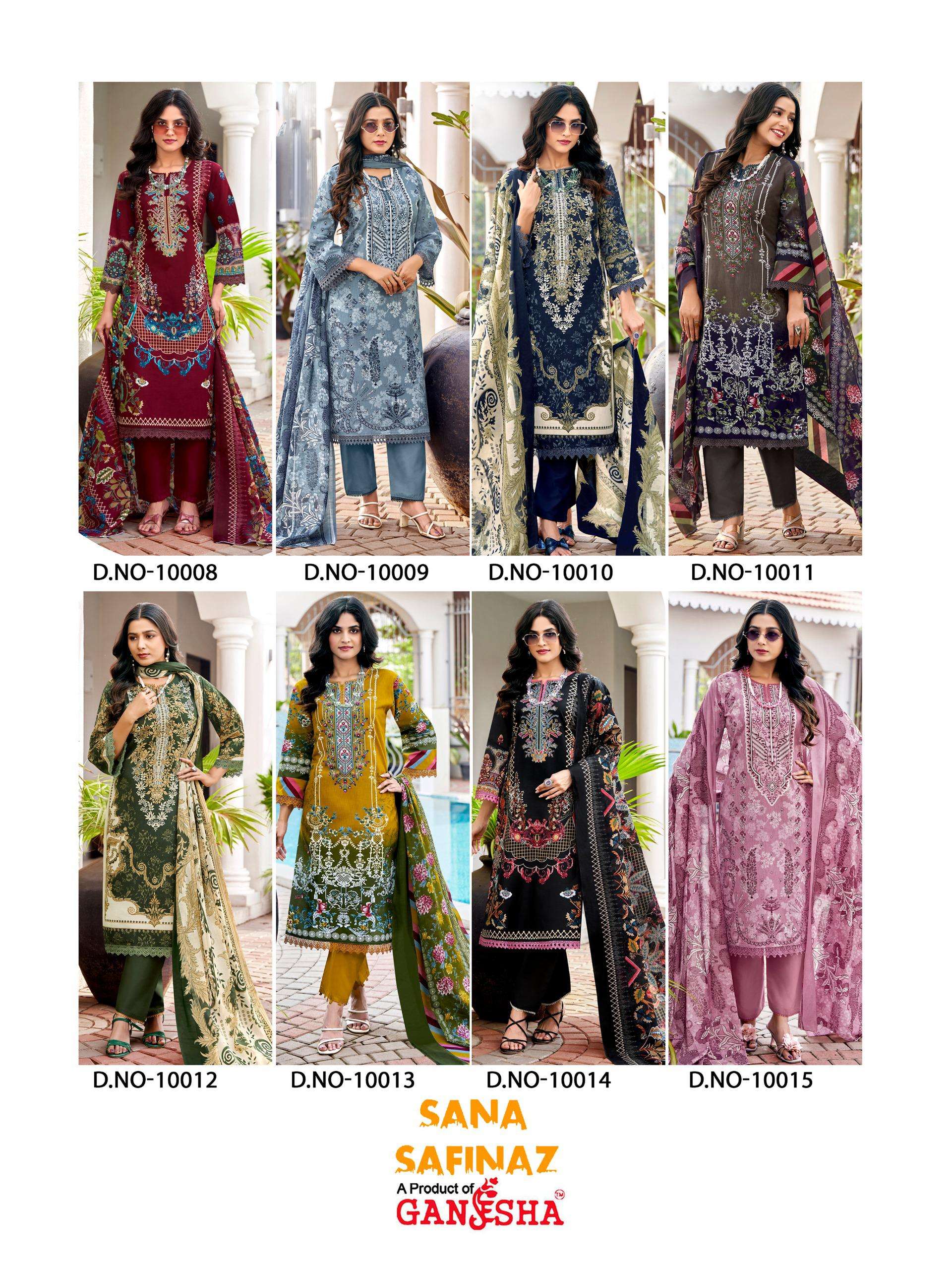 FALAK INTERNATIONAL SANA SAFINAZ VOL 10 COTTON DIGITAL KARACHI STYLE PRINT SALWAR SUIT	