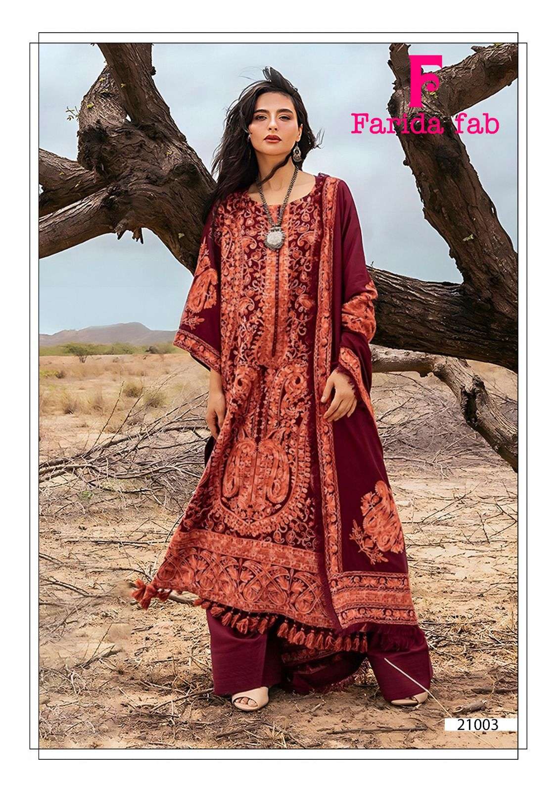 FARIDA FAB SOBIA NAZIR VOL 21 COTTON DIGITAL PRINT SALWAR SUIT