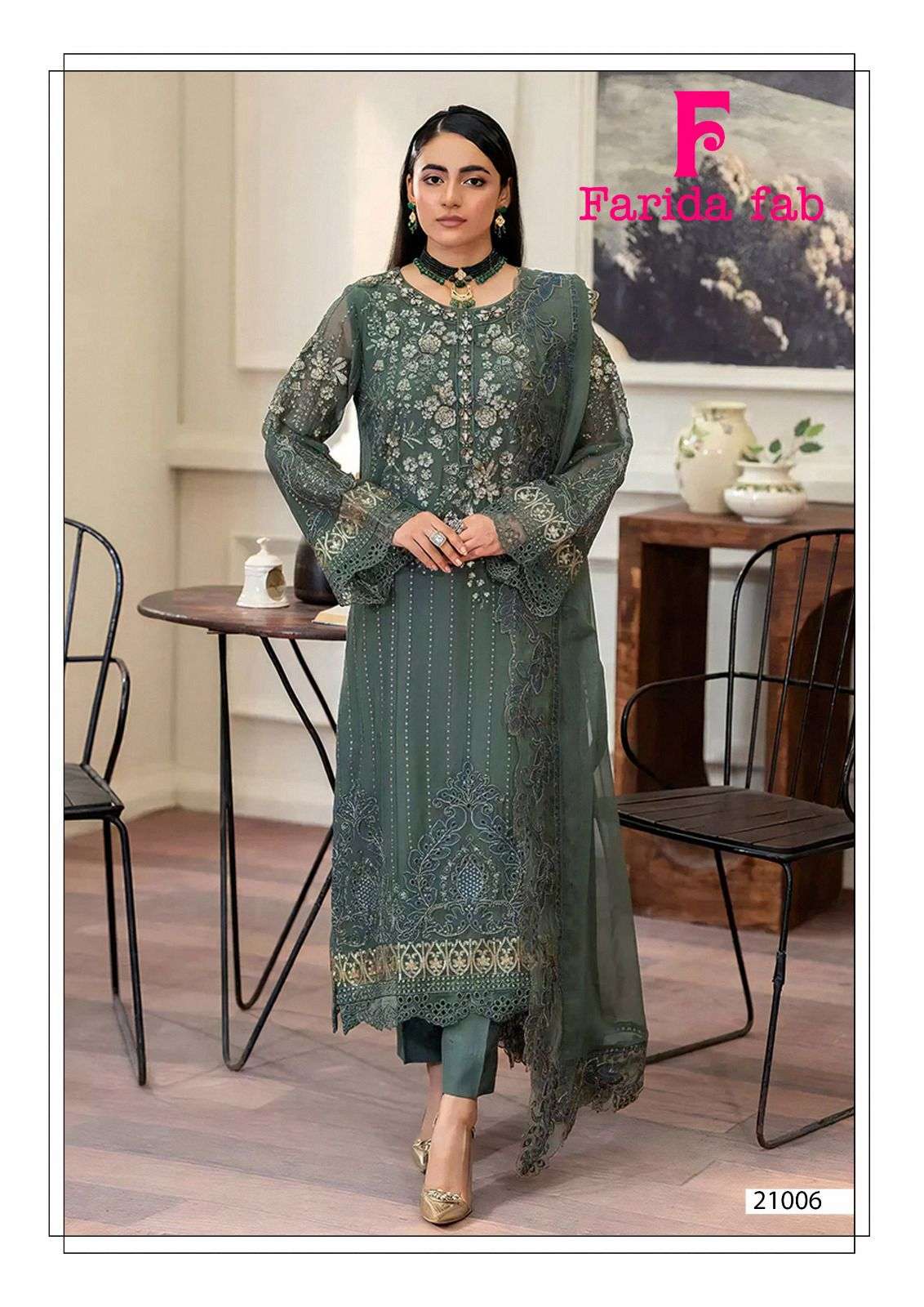 FARIDA FAB SOBIA NAZIR VOL 21 COTTON DIGITAL PRINT SALWAR SUIT