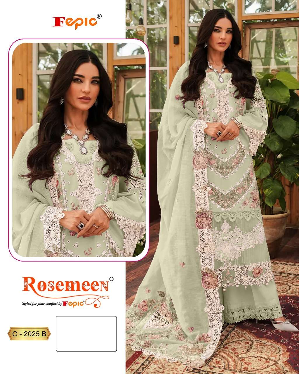 FEPIC ROSEMEEN C 2025 COTTON EMBROIDERED PAKISTANI SUITS 