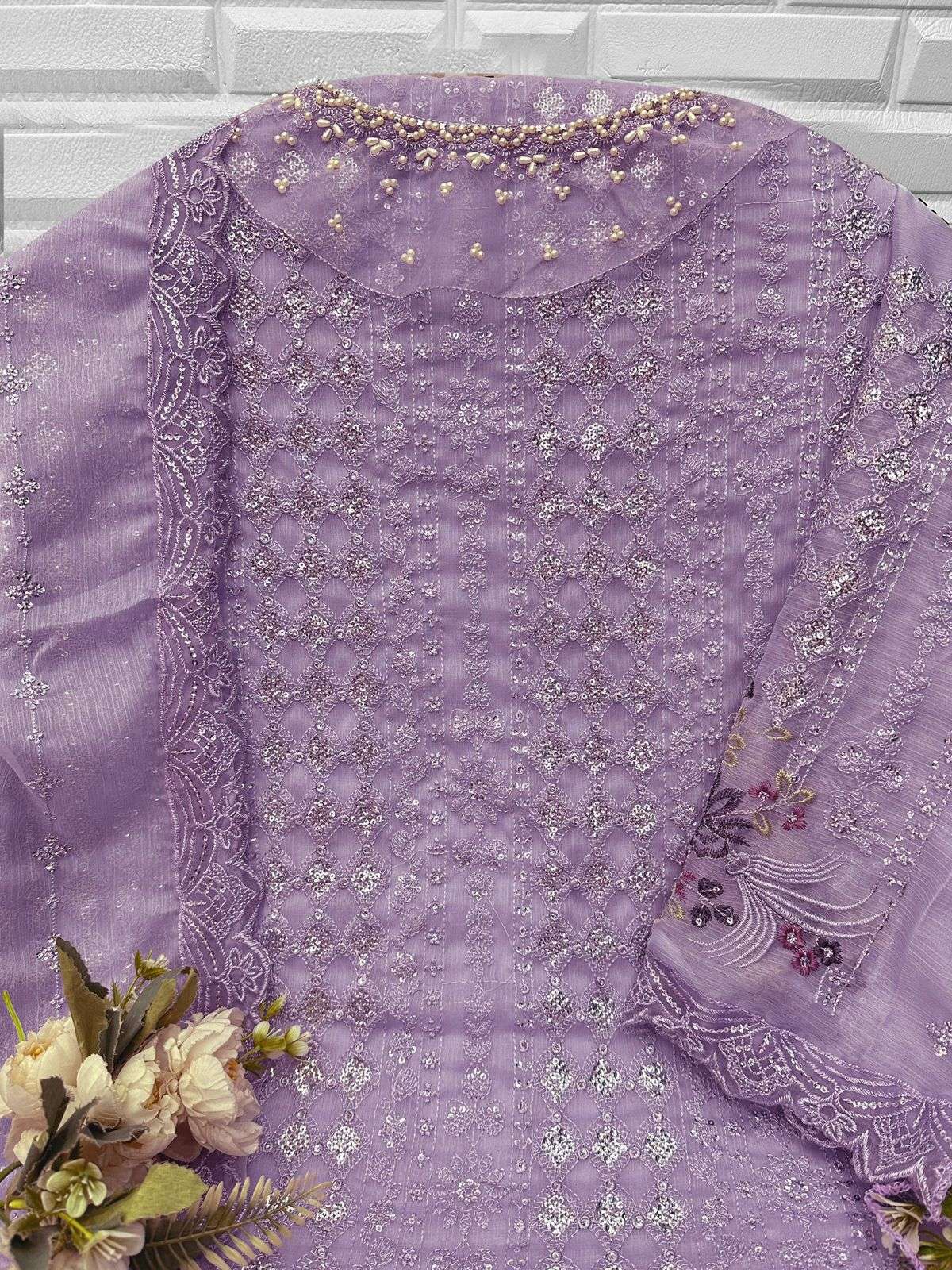 FLORENT HITS DESIGN NO 1069 CHIFFON HEAVY EMBROIDERED DESIGNER PAKISTANI SUIT