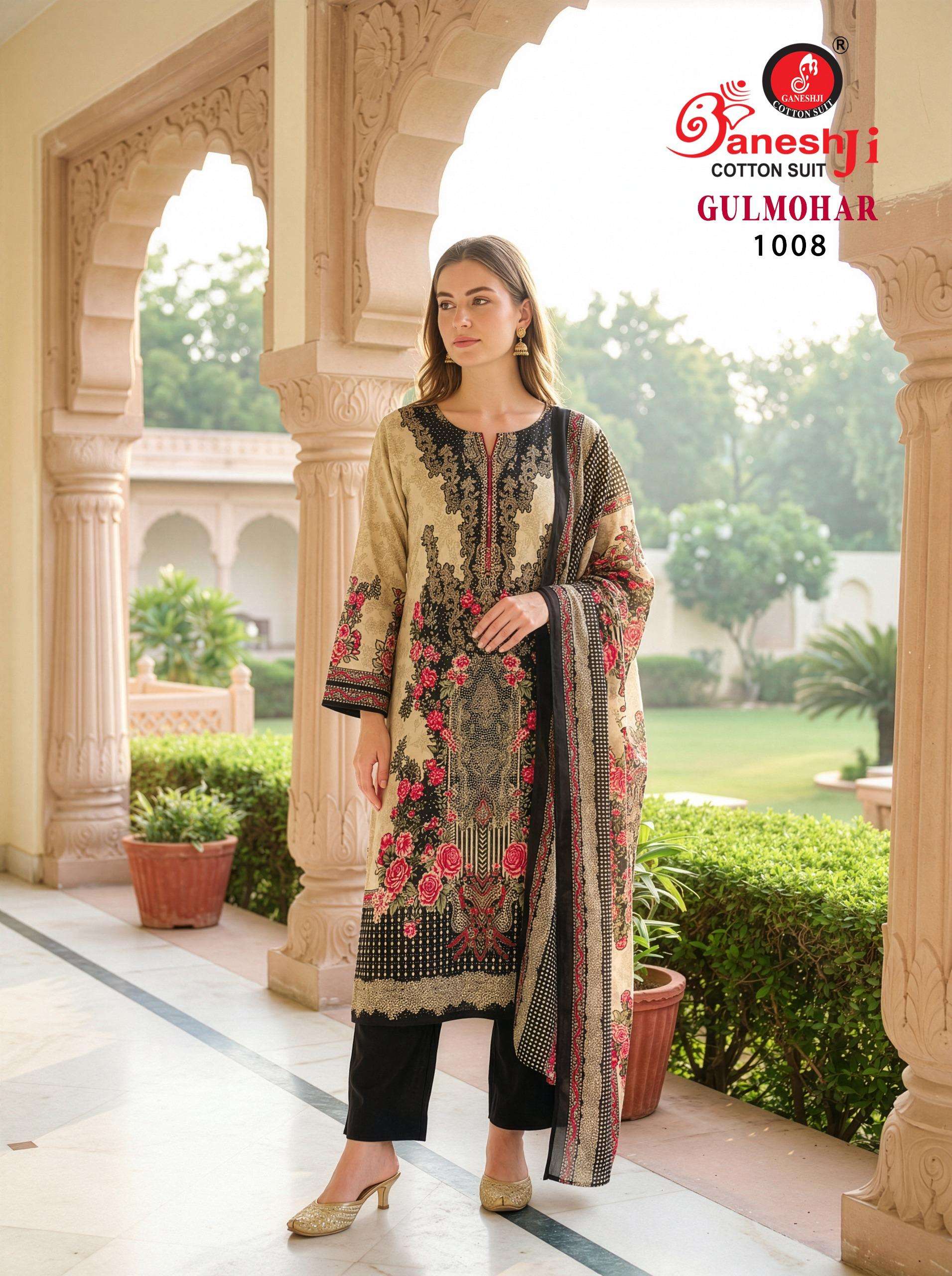 GANESHJI COTTON SUIT GULMOHAR VOL 1 RAYON DIGITAL PRINTS SALWAR SUIT