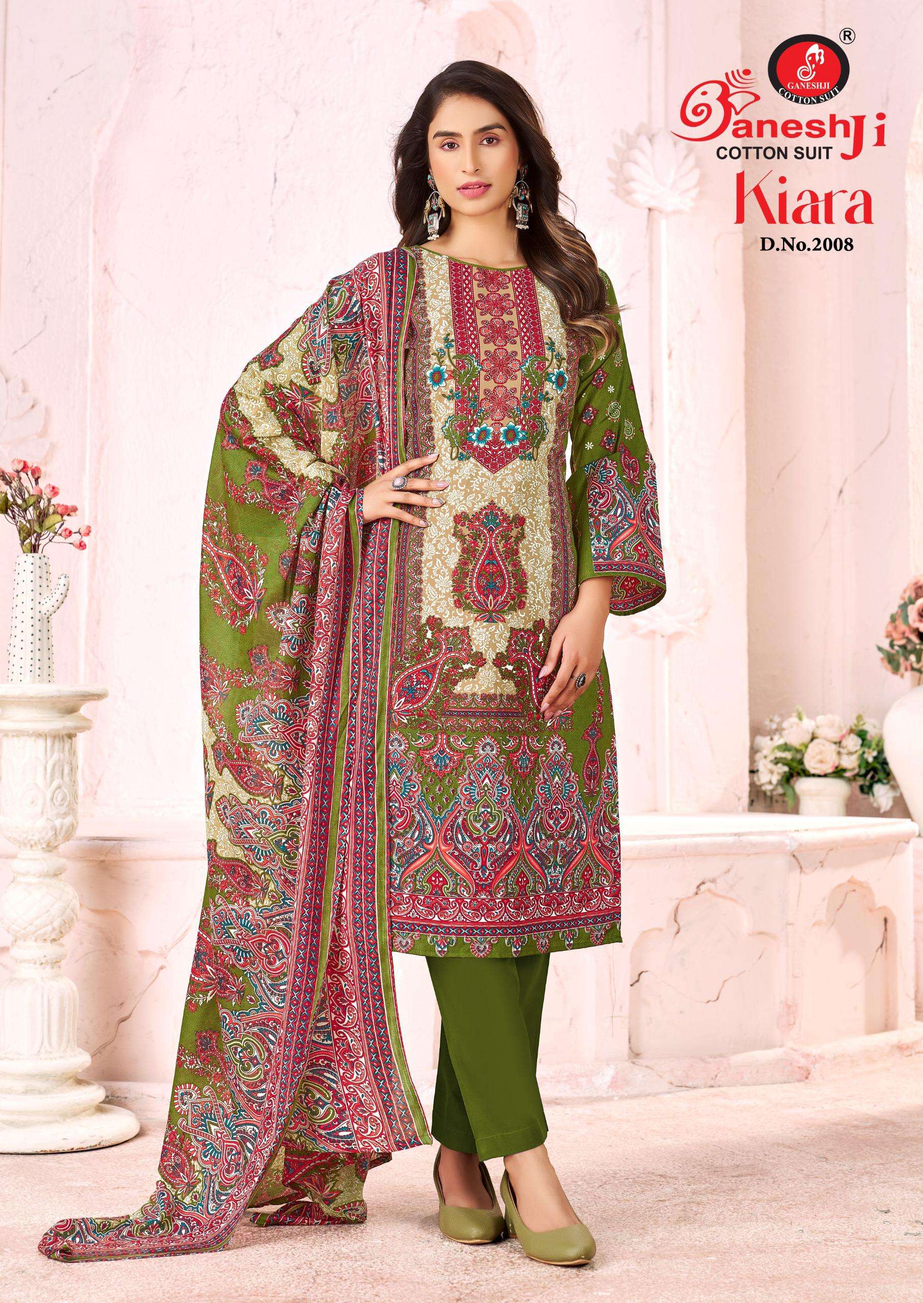 GANESHJI COTTON SUIT KIARA VOL 2 COTTON DIGITAL PRINT DRESS 