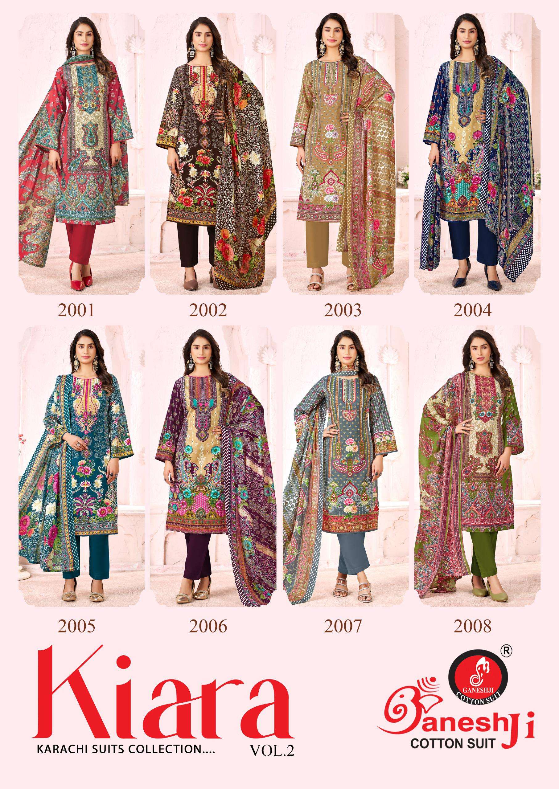 GANESHJI COTTON SUIT KIARA VOL 2 COTTON DIGITAL PRINT DRESS 