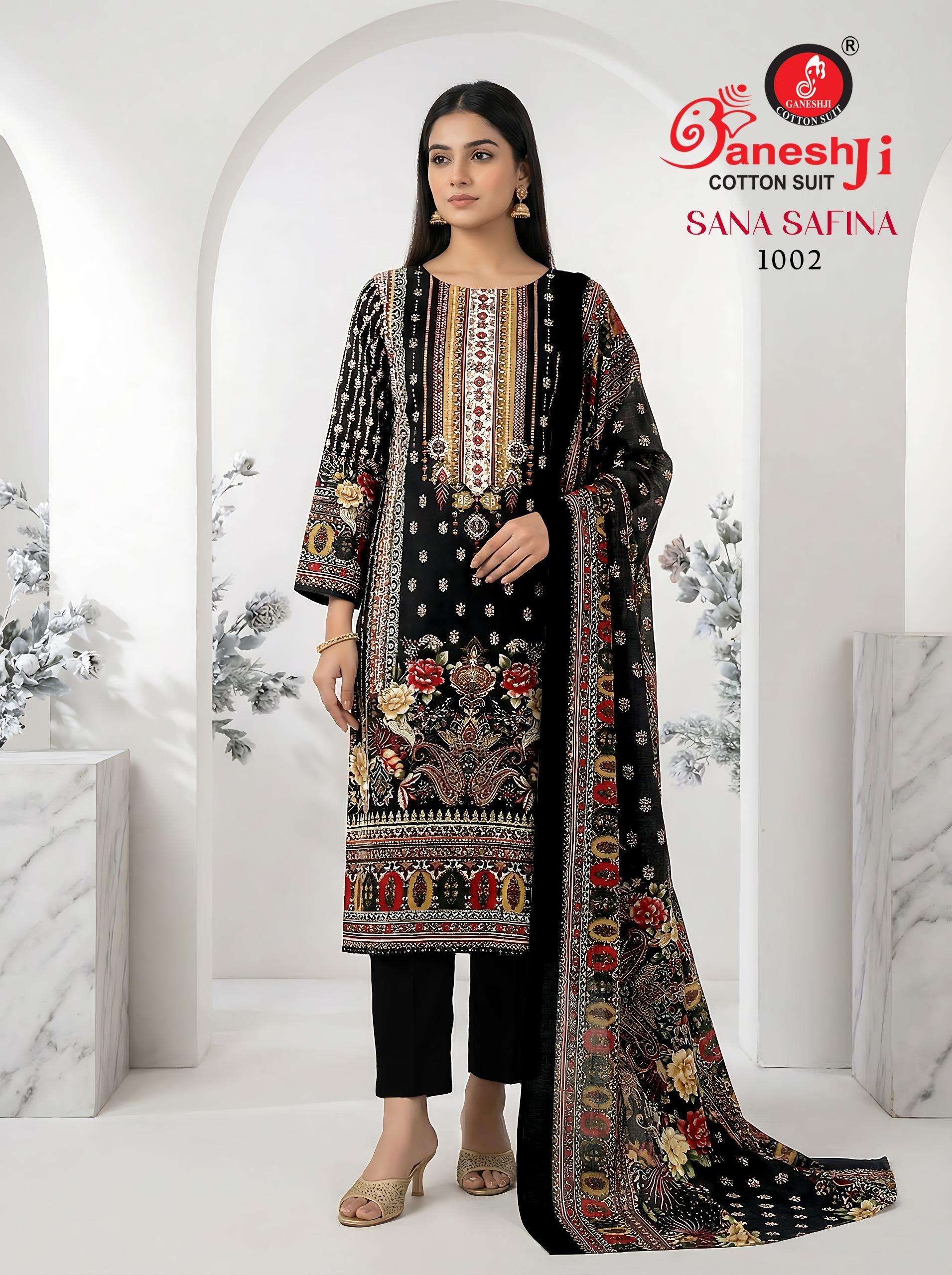 GANESHJI COTTON SUIT SANA SAFINA VOL 1 COTTON DIGITAL PAKISTANI PRINT SALWAR SUIT