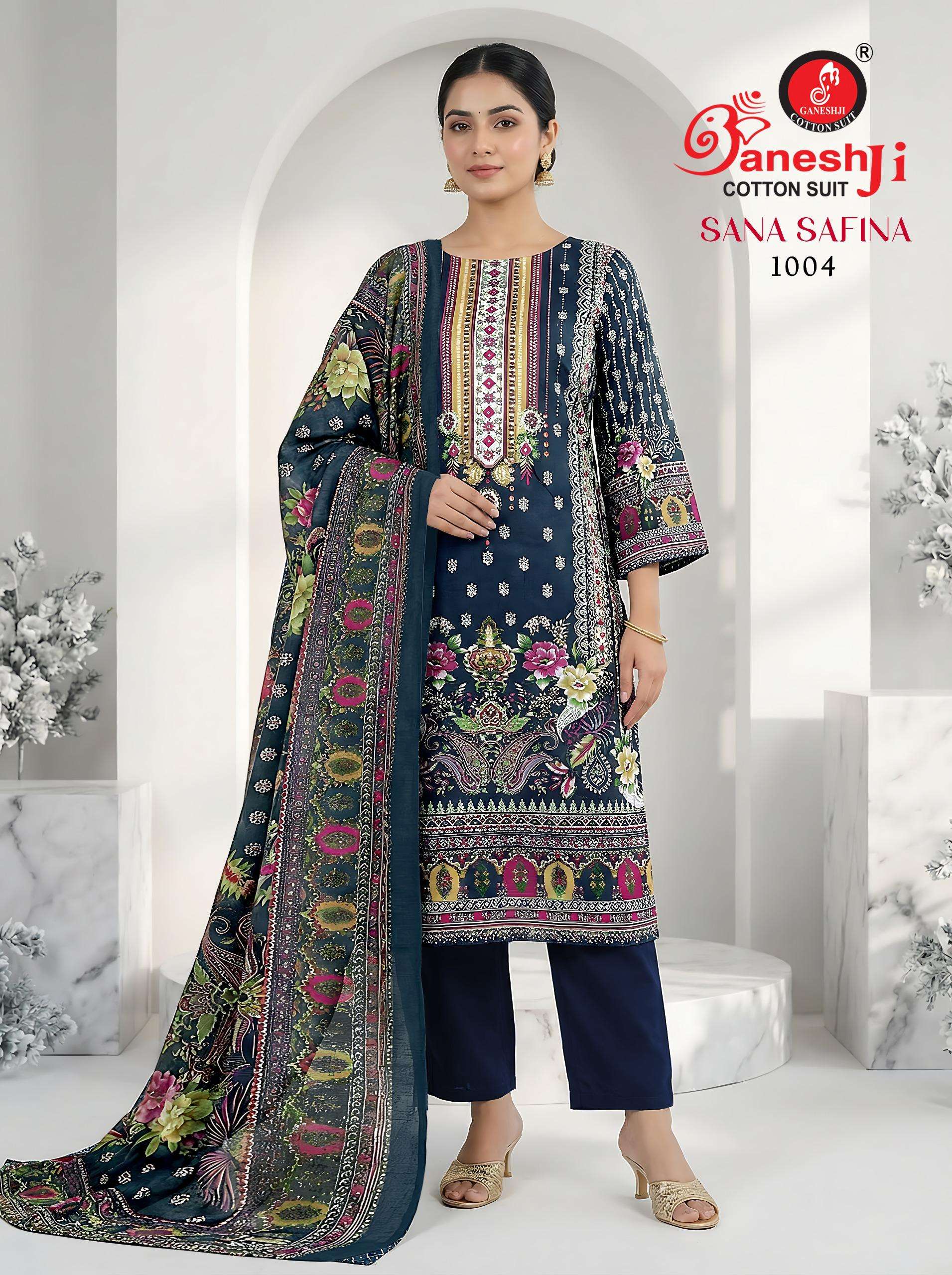 GANESHJI COTTON SUIT SANA SAFINA VOL 1 COTTON DIGITAL PAKISTANI PRINT SALWAR SUIT