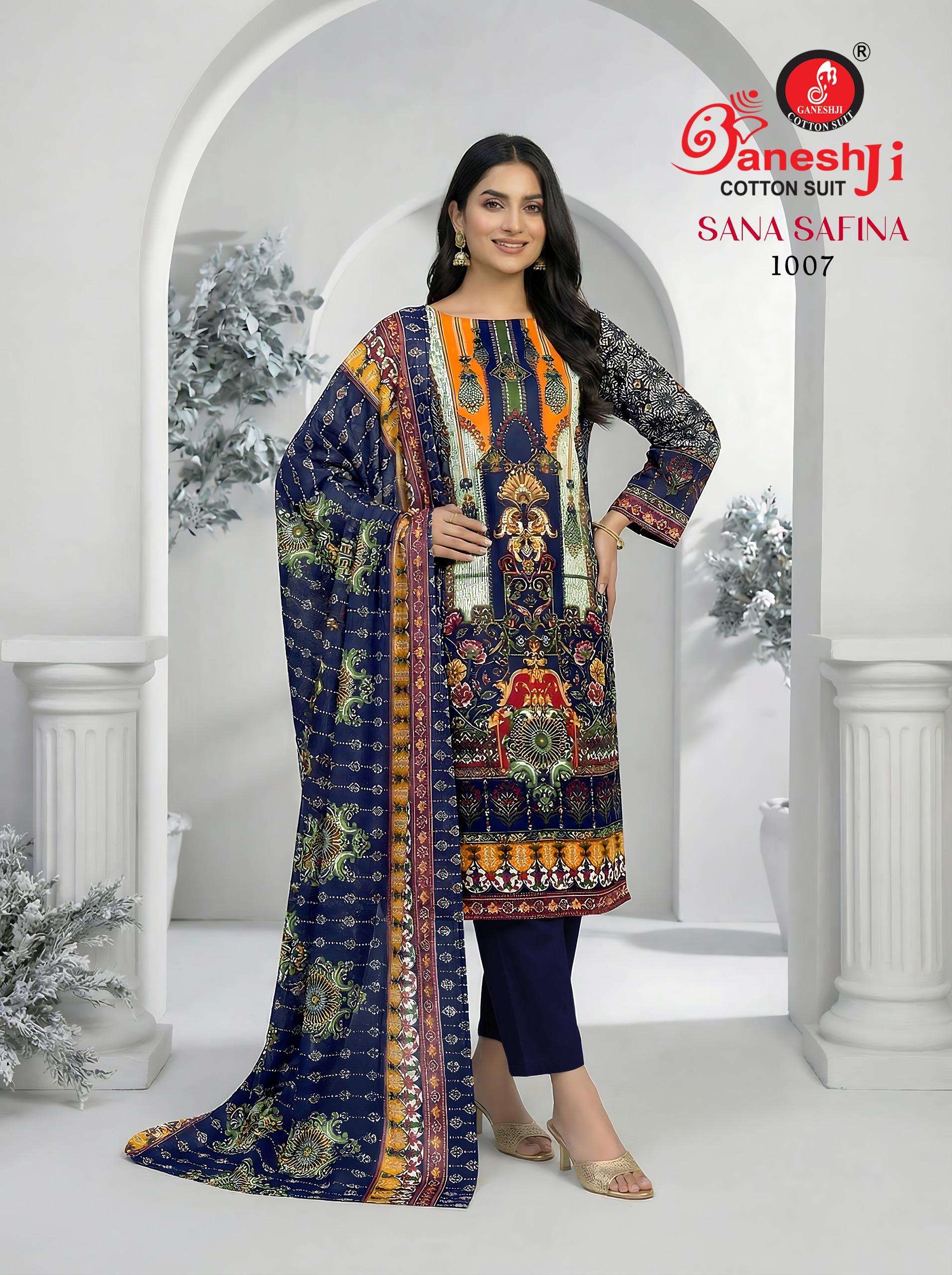 GANESHJI COTTON SUIT SANA SAFINA VOL 1 COTTON DIGITAL PAKISTANI PRINT SALWAR SUIT