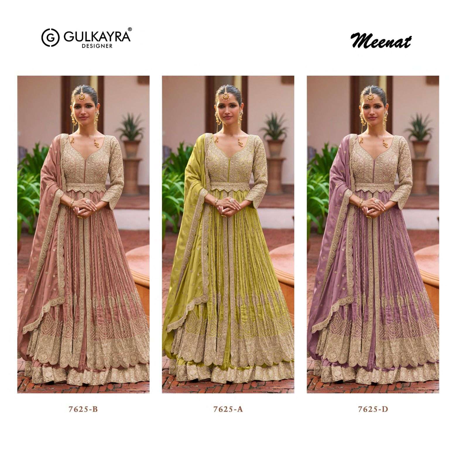 GULKAYRA DESIGNER MEENAT HEAVY ELEGANT DESIGNER WEDDING WEAR LADIES SUIT