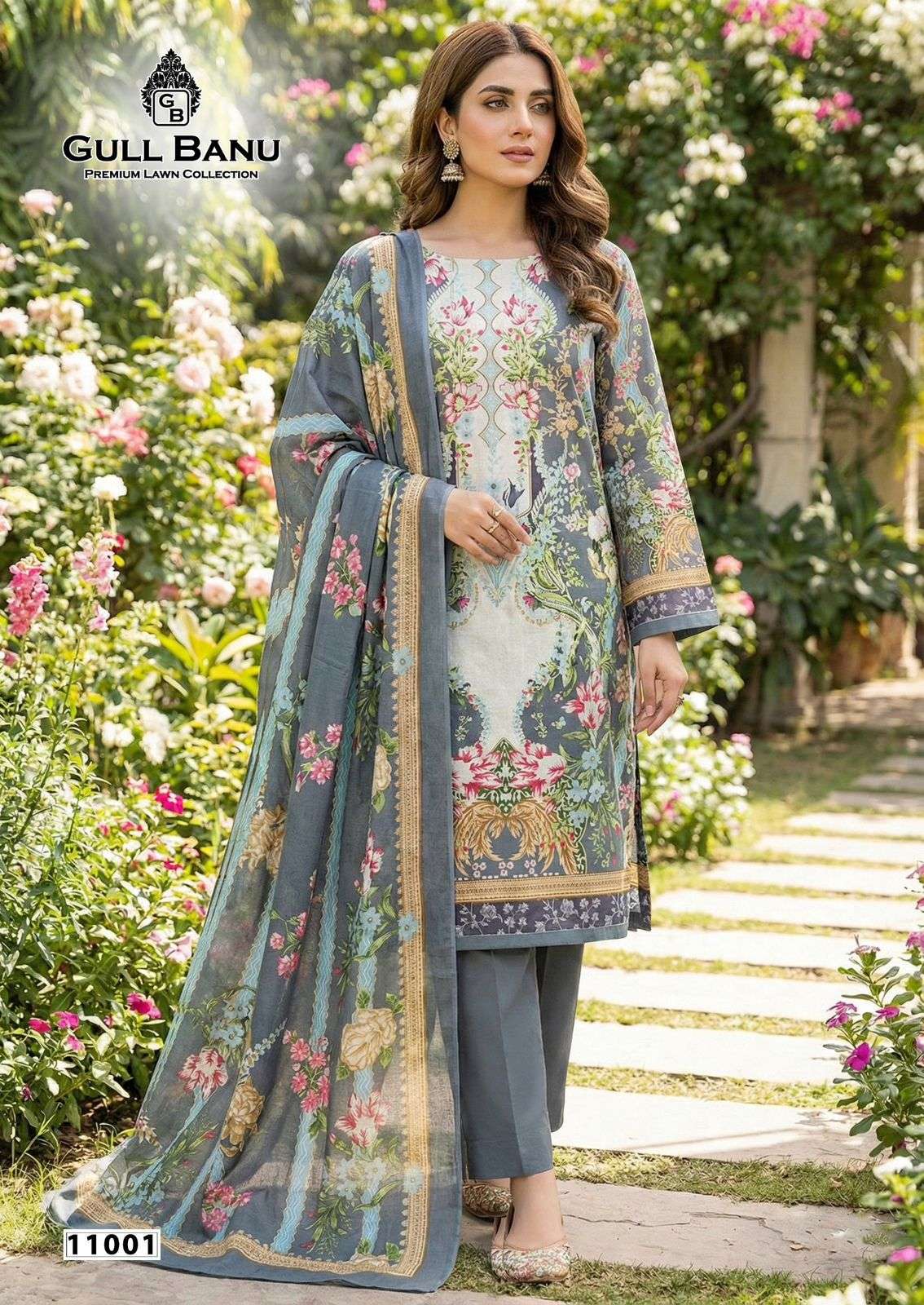 GULL AAHMED GULL BANU VOL 11 COTTON DIGITAL PRINTS SALWAR SUIT	 