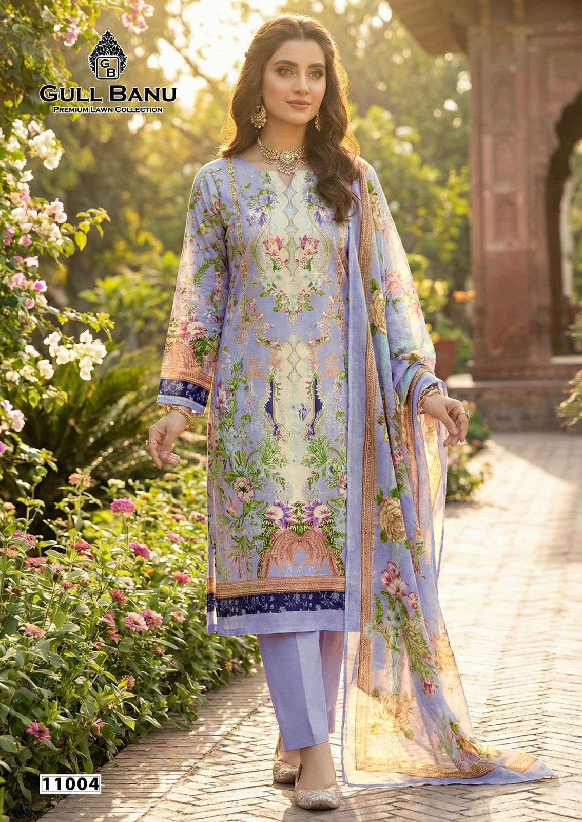 GULL AAHMED GULL BANU VOL 11 COTTON DIGITAL PRINTS SALWAR SUIT	 