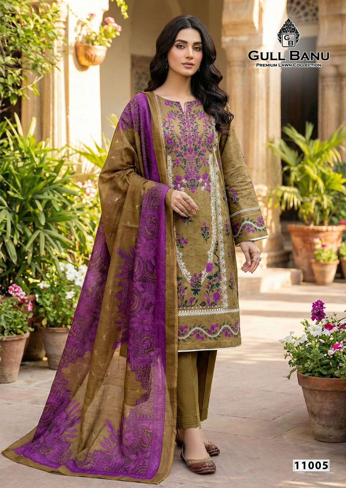 GULL AAHMED GULL BANU VOL 11 COTTON DIGITAL PRINTS SALWAR SUIT	 