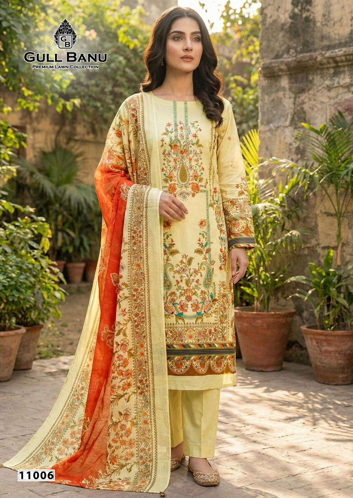 GULL AAHMED GULL BANU VOL 11 COTTON DIGITAL PRINTS SALWAR SUIT	 