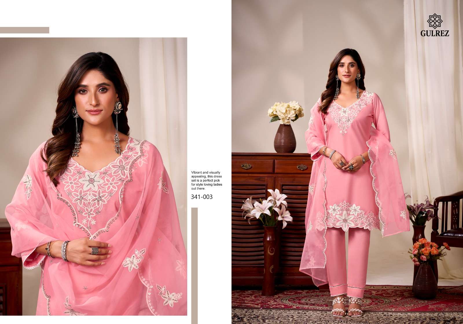 GULREZ ANVI COTTON HEAVY EMBROIDERY DESIGNER WORK LADIES SUIT