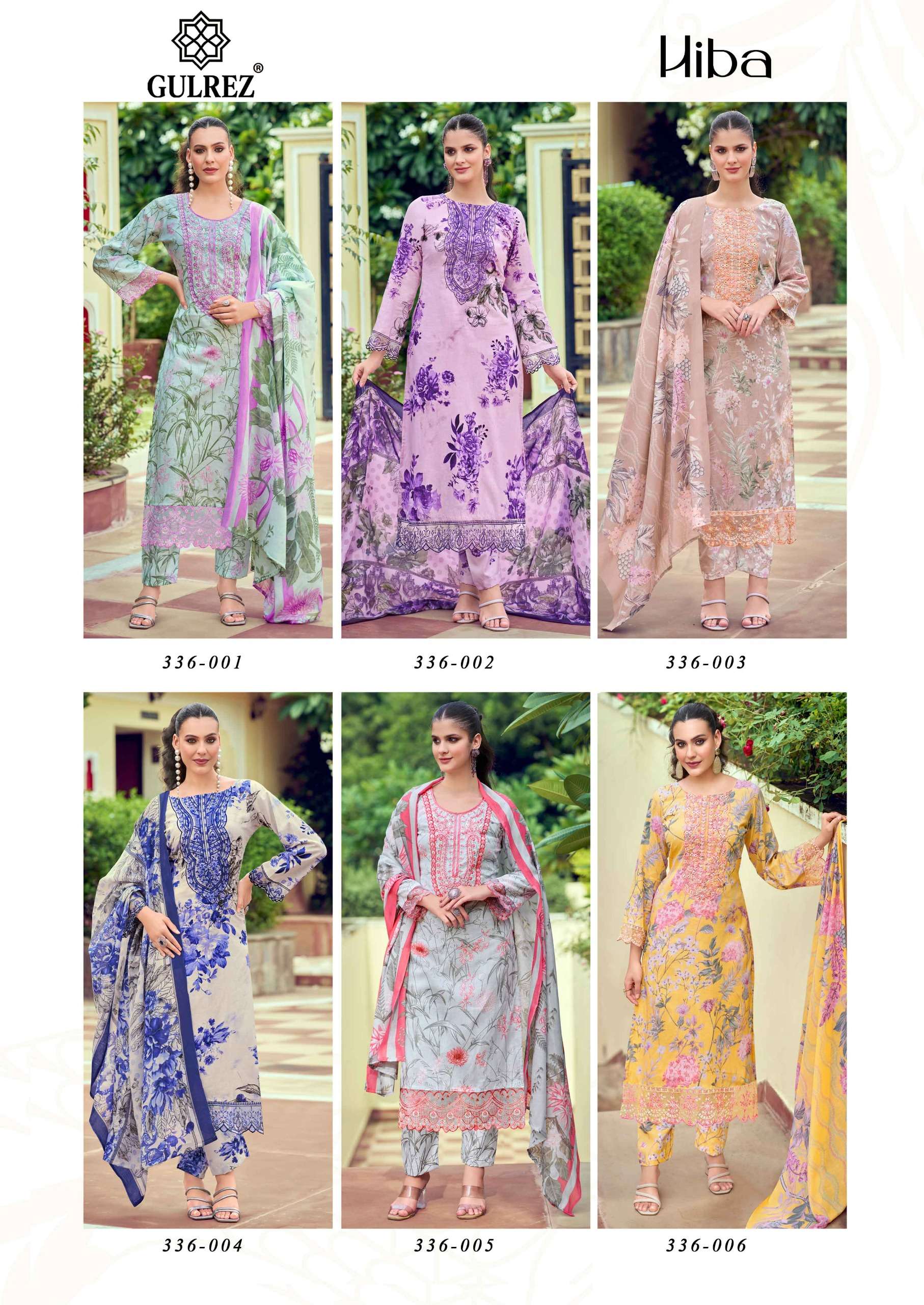 GULREZ HIBA COTTON PRINT WITH EMBROIDERY WORK READY MADE LADIES SUIT