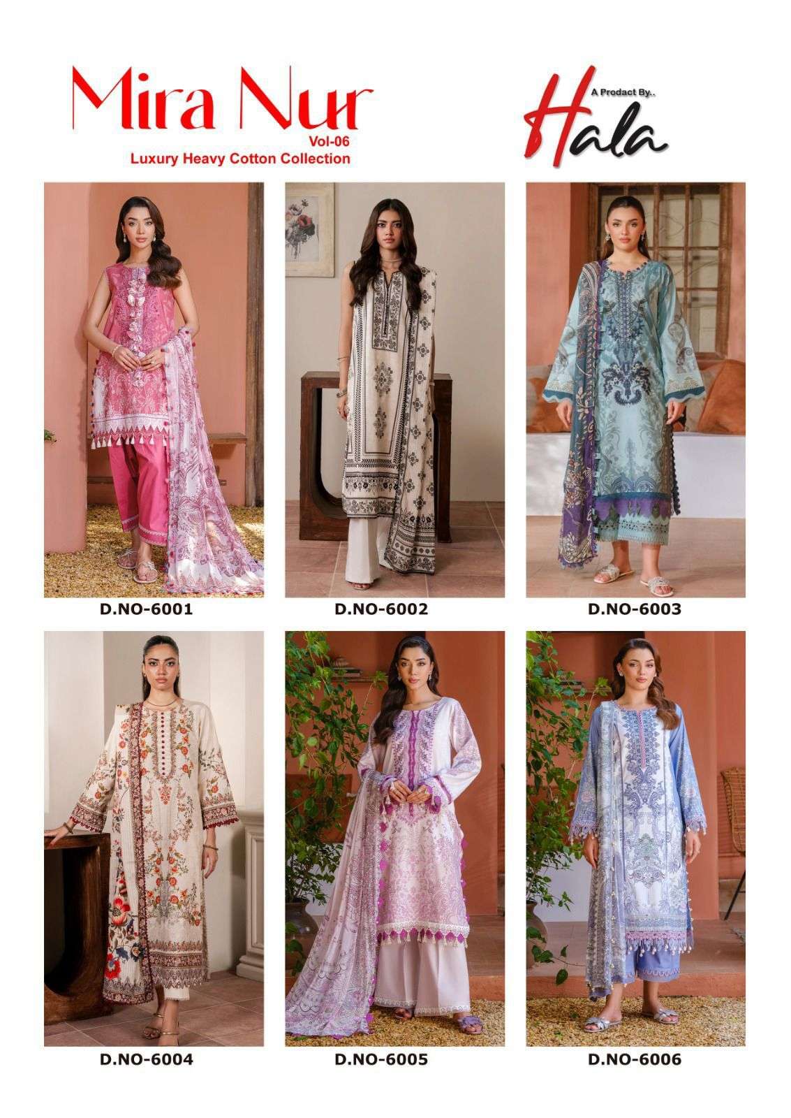 HALA DESIGNER SUIT MIRANUR VOL 1 LAWN COTTON DIGITAL PRINT SALWAR SUIT