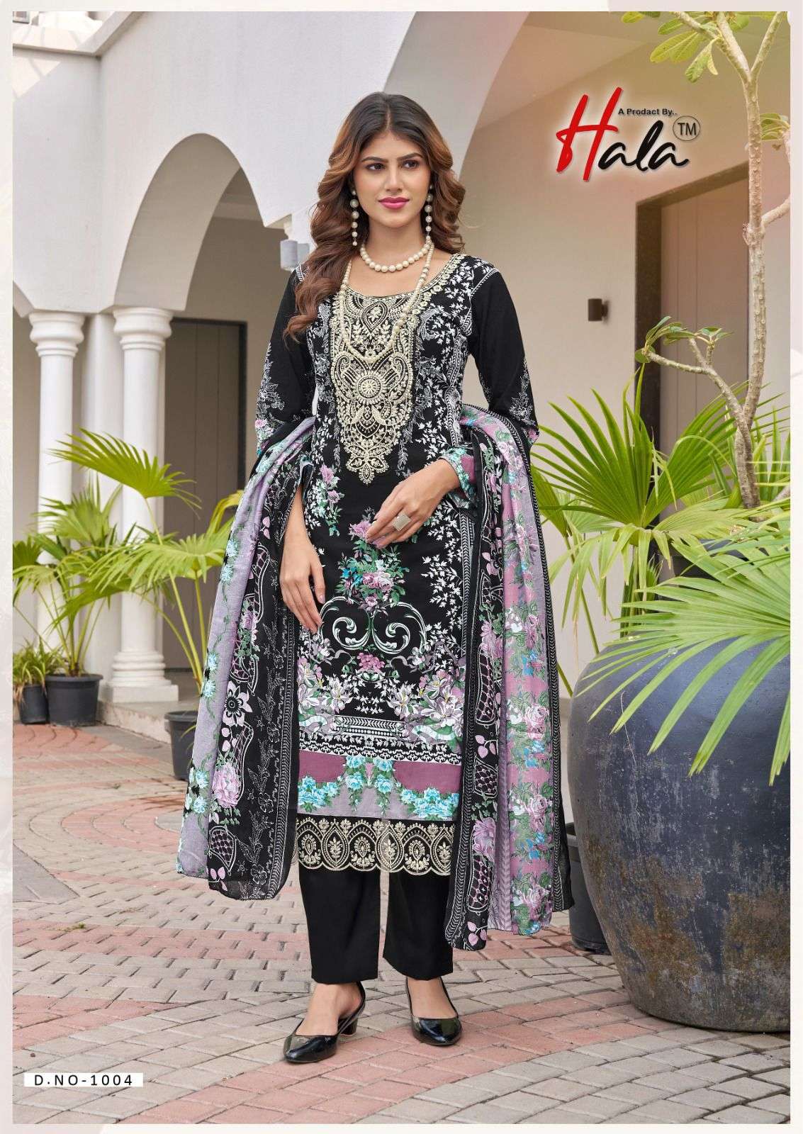 HALA FARAH VOL 1 COTTON DIGITAL PRINT WITH FANCY PATCH WORK SUIT