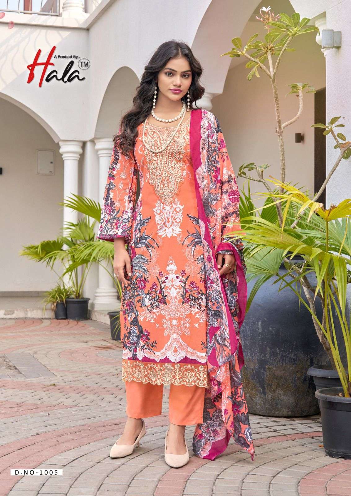 HALA FARAH VOL 1 COTTON DIGITAL PRINT WITH FANCY PATCH WORK SUIT