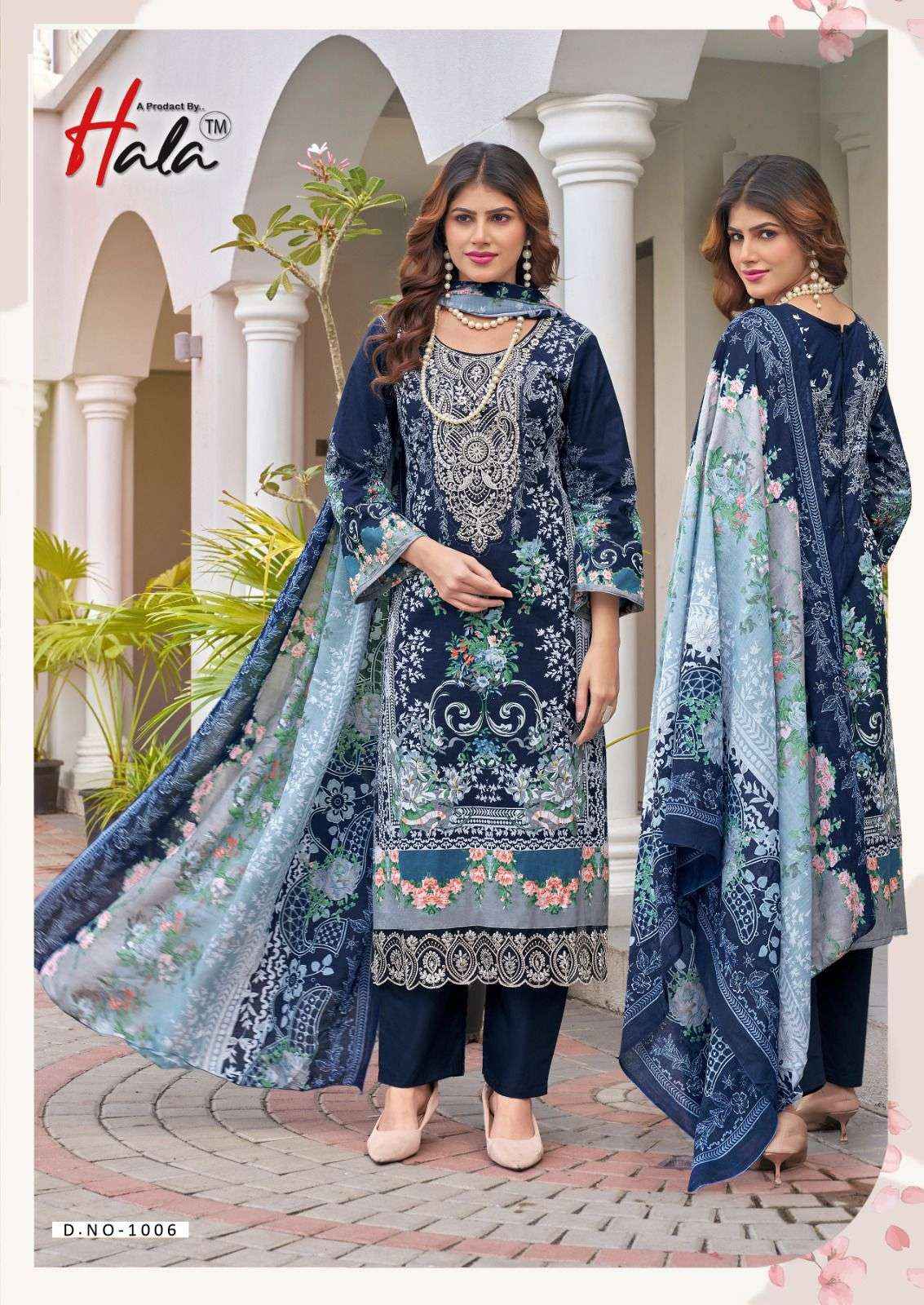 HALA FARAH VOL 1 COTTON DIGITAL PRINT WITH FANCY PATCH WORK SUIT