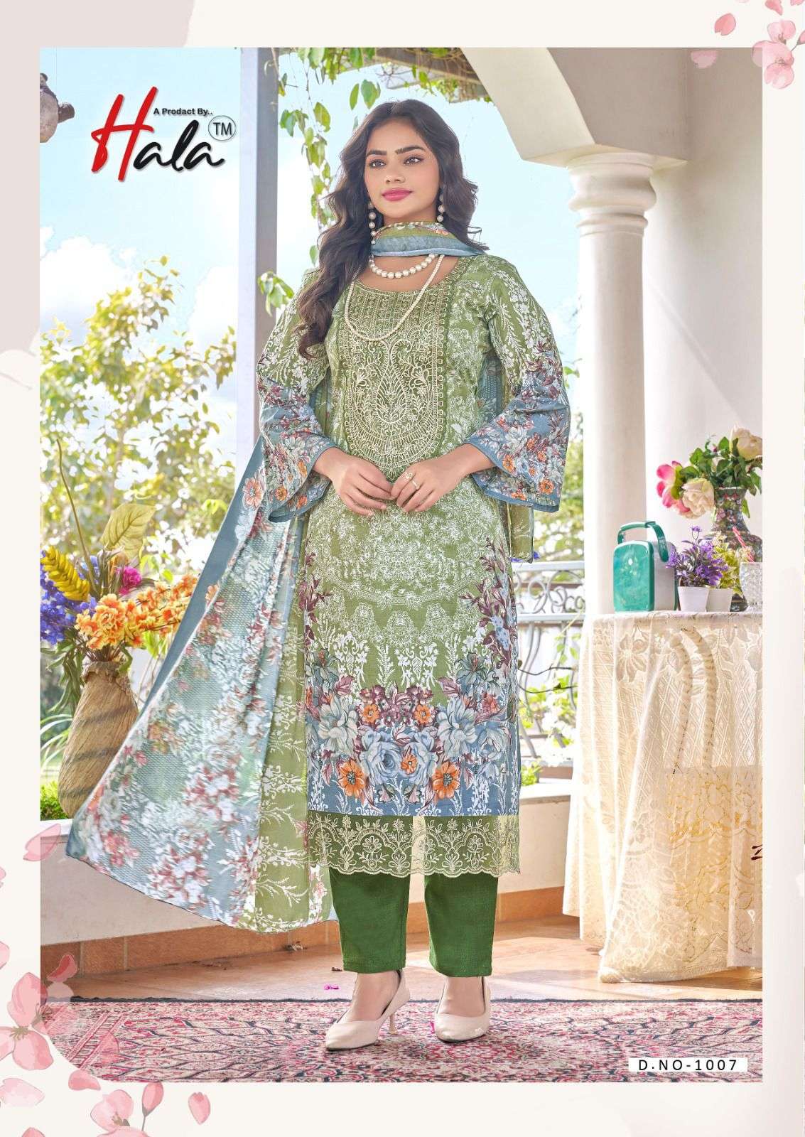 HALA FARAH VOL 1 COTTON DIGITAL PRINT WITH FANCY PATCH WORK SUIT