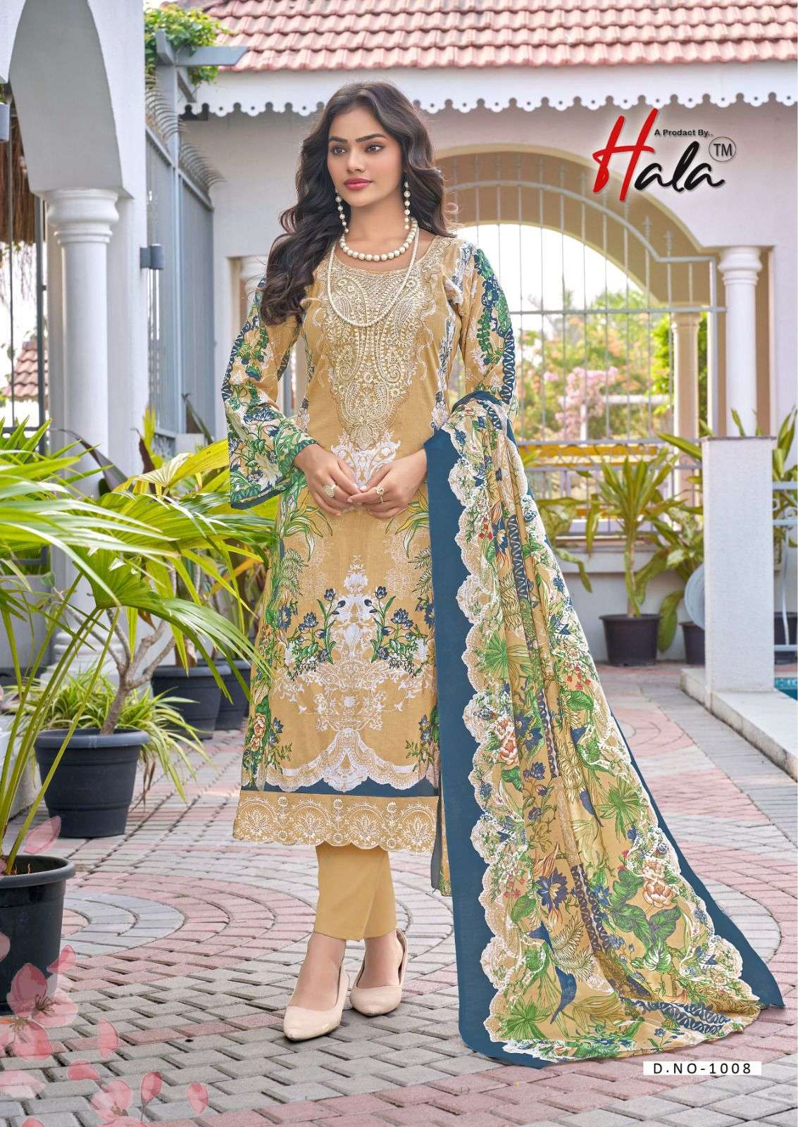 HALA FARAH VOL 1 COTTON DIGITAL PRINT WITH FANCY PATCH WORK SUIT