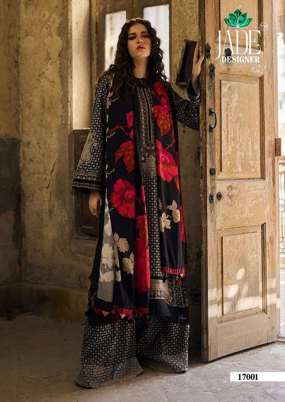 JADE CRIMSON EXCLUSIVE HEAVY LAWN COLLECTION VOL 17 COTTON DIGITAL KARACHI PRINTS SALWAR SUIT
