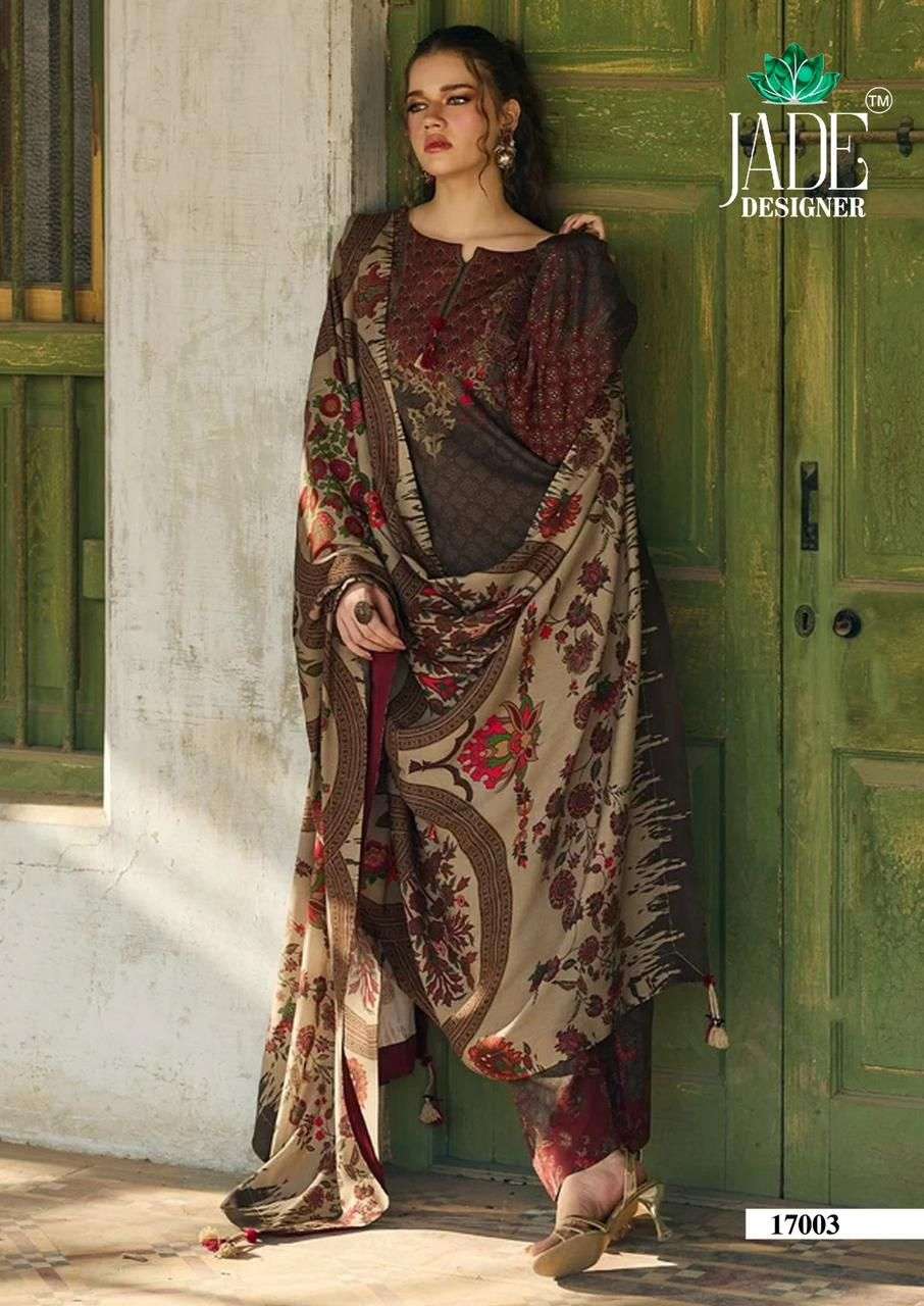 JADE CRIMSON EXCLUSIVE HEAVY LAWN COLLECTION VOL 17 COTTON DIGITAL KARACHI PRINTS SALWAR SUIT