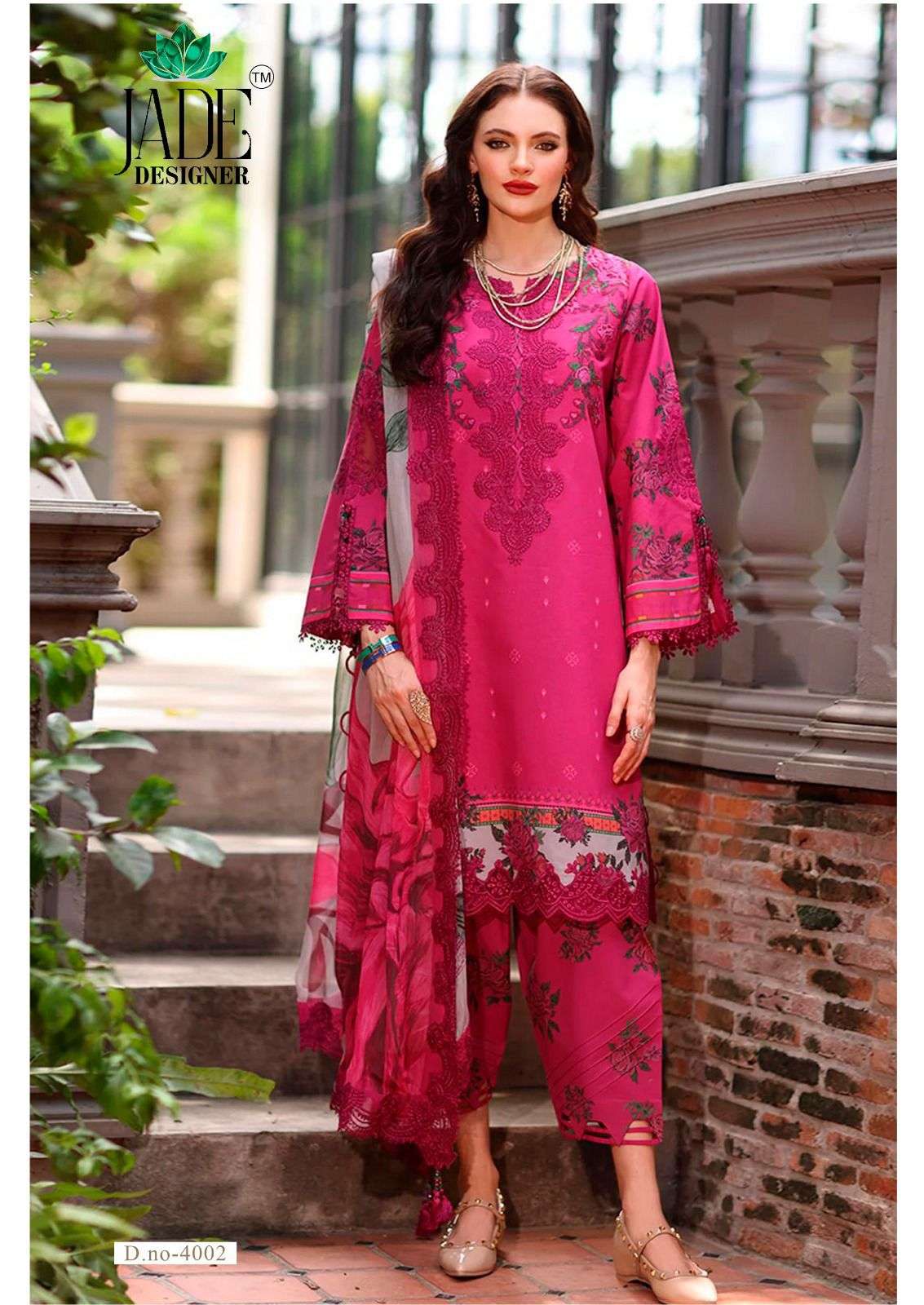 JADE DESIGNER AYESHA ZARA VOL 4 LAWN COTTON DIGITAL KARACHI PRINT SUIT