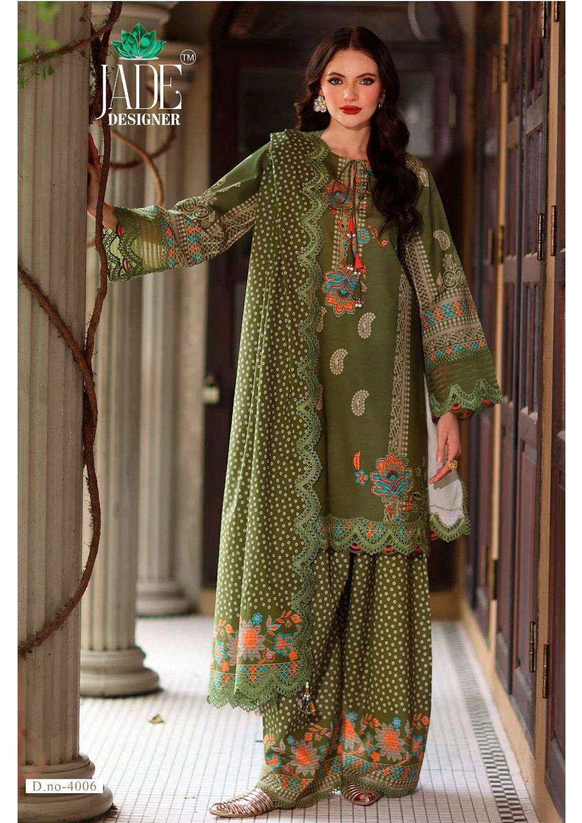JADE DESIGNER AYESHA ZARA VOL 4 LAWN COTTON DIGITAL KARACHI PRINT SUIT